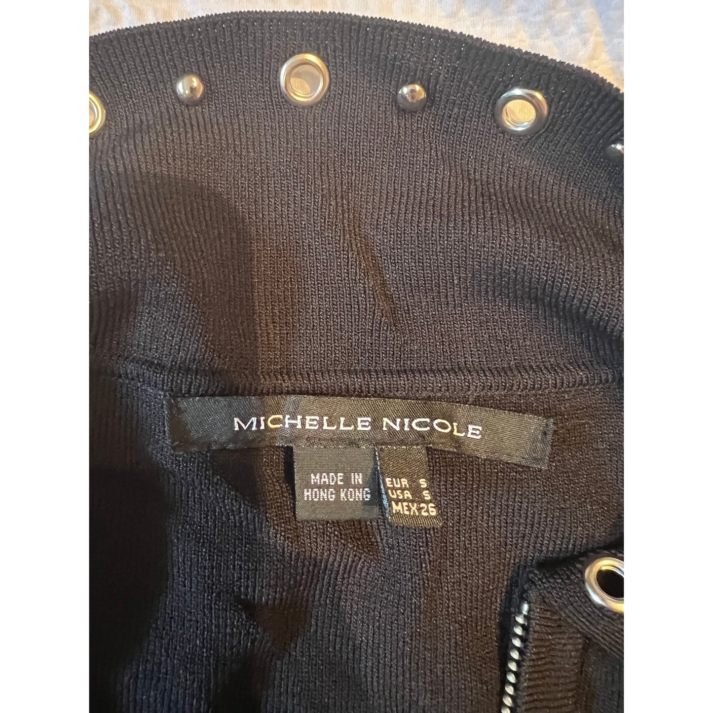 Y2K Vintage Michelle Nicole Black Zip Up