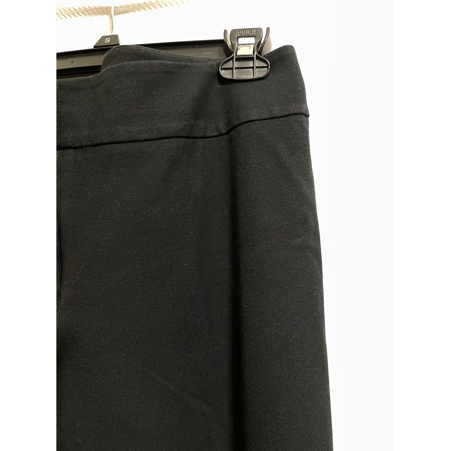 Chico's Size 10 Black Straight Dress Pants - Front Pleat