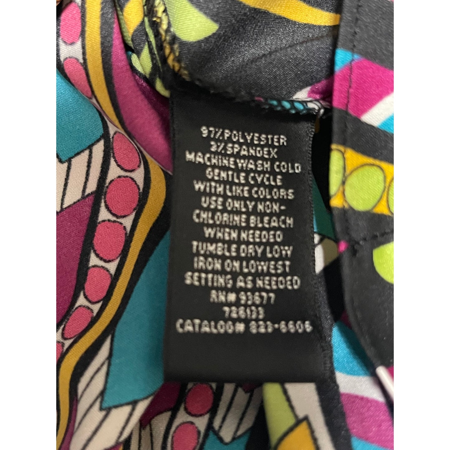 Nicole Miller Multi-Color Spaghetti Strap Blouse - XS