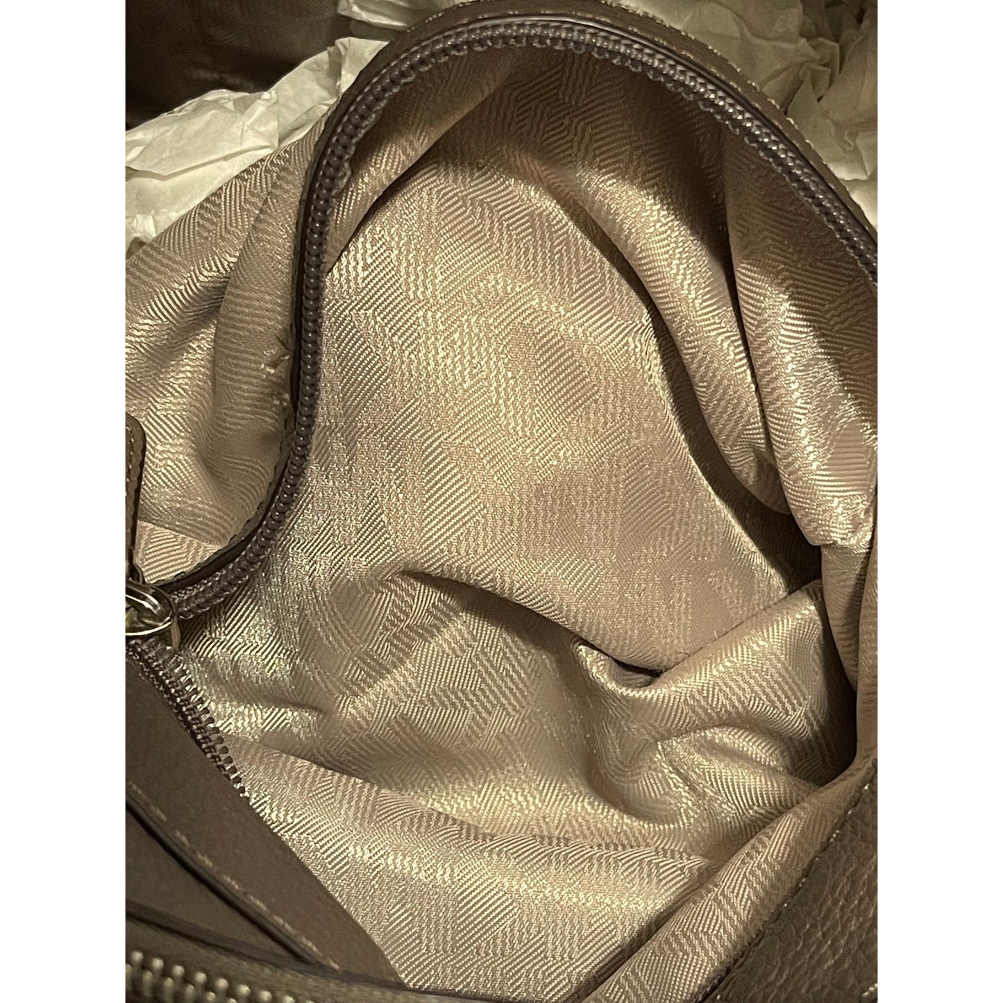 Michael Kors 100% Leather Gray Purse Detachable Strap - With Original Dust Bag