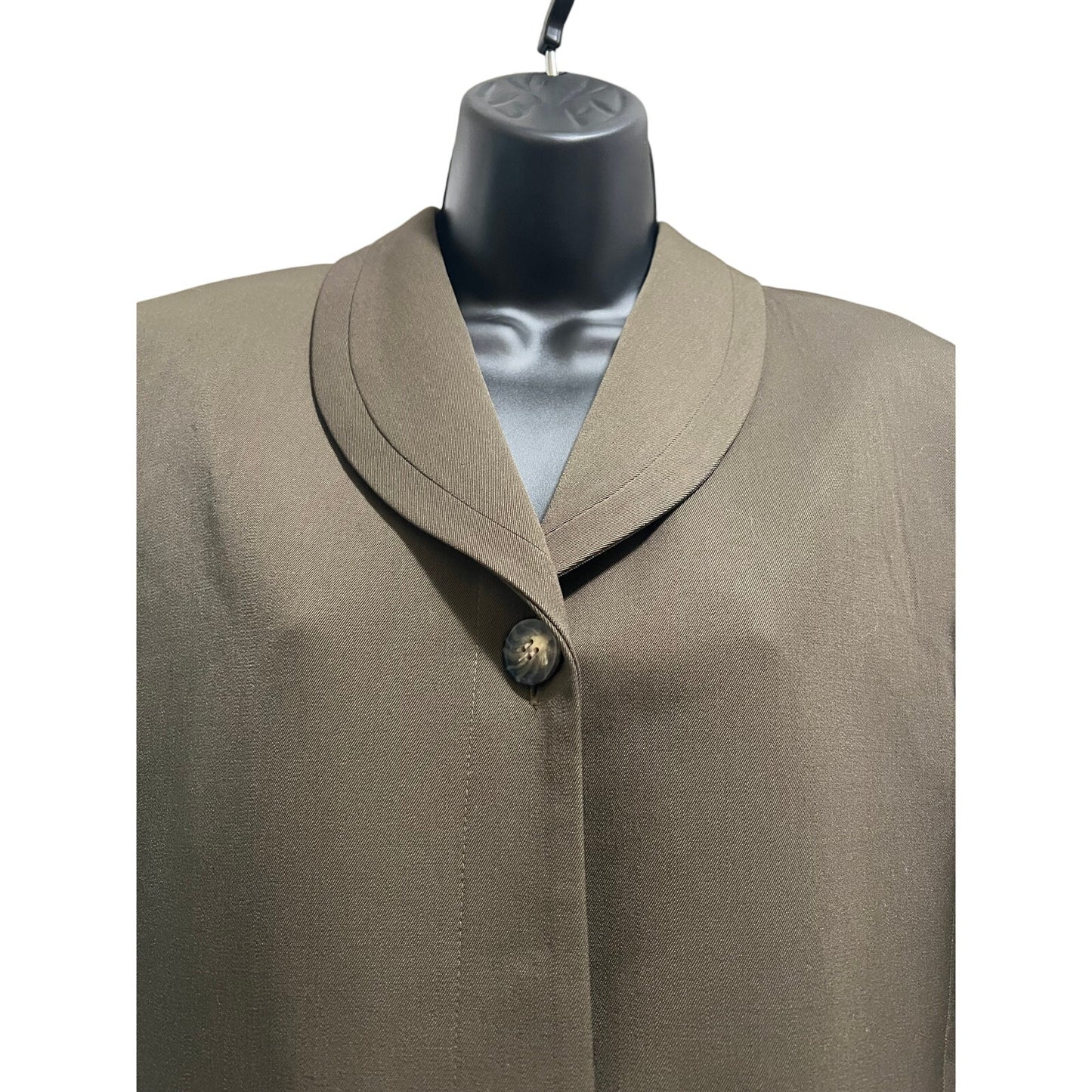 Jones New York - Dark Olive / Pea Green - Lined Suit Jacket / Blazer - Size 10