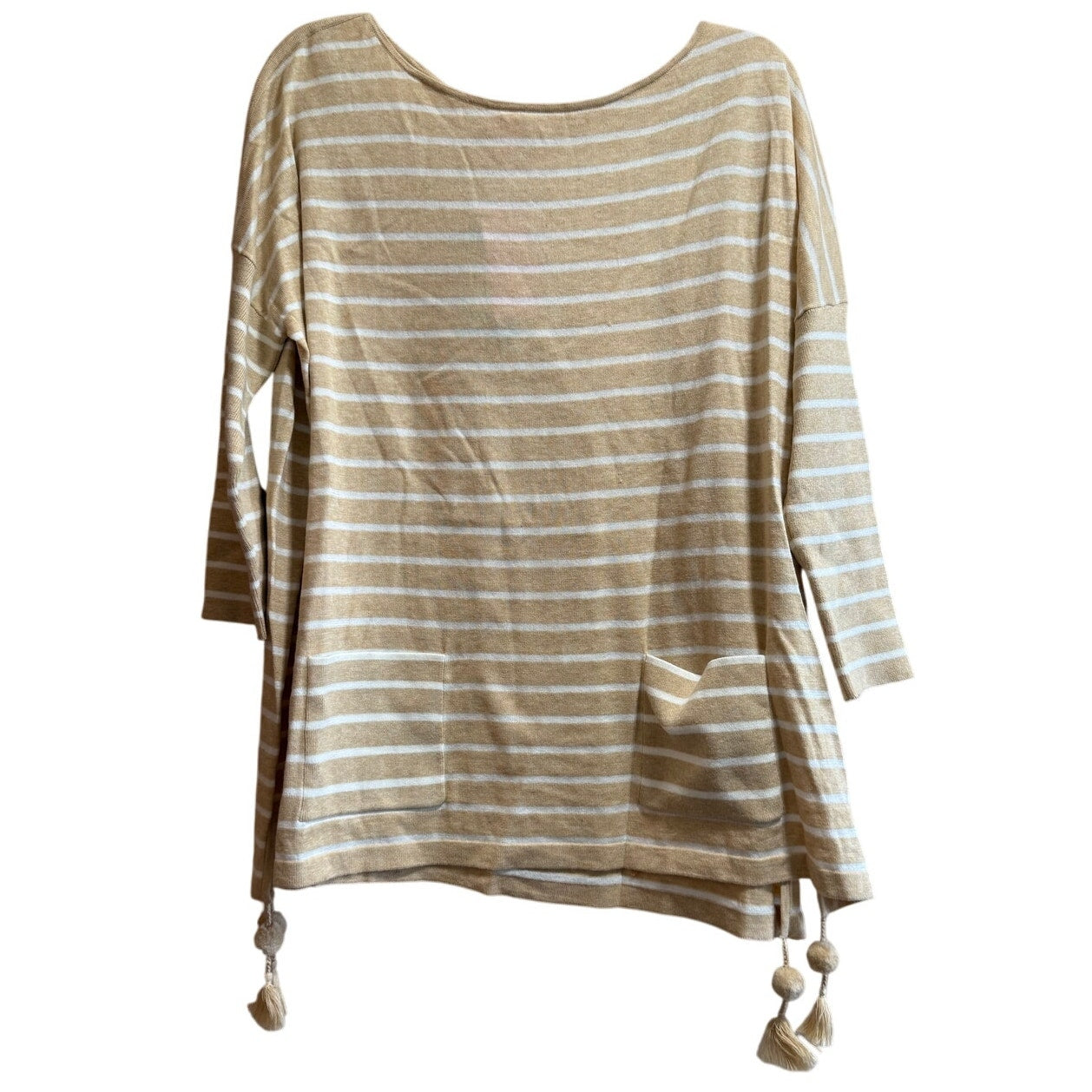 Lilly Pulitzer Elba Sweater Coastal Shell Stripe CoolMax - Medium NWT $138 MSRP