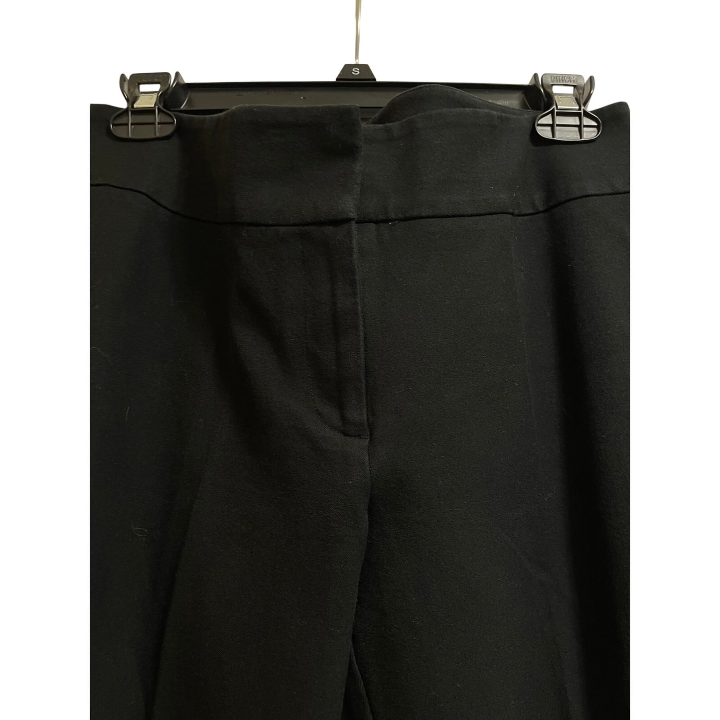 Chico's Size 10 Black Straight Dress Pants - Front Pleat