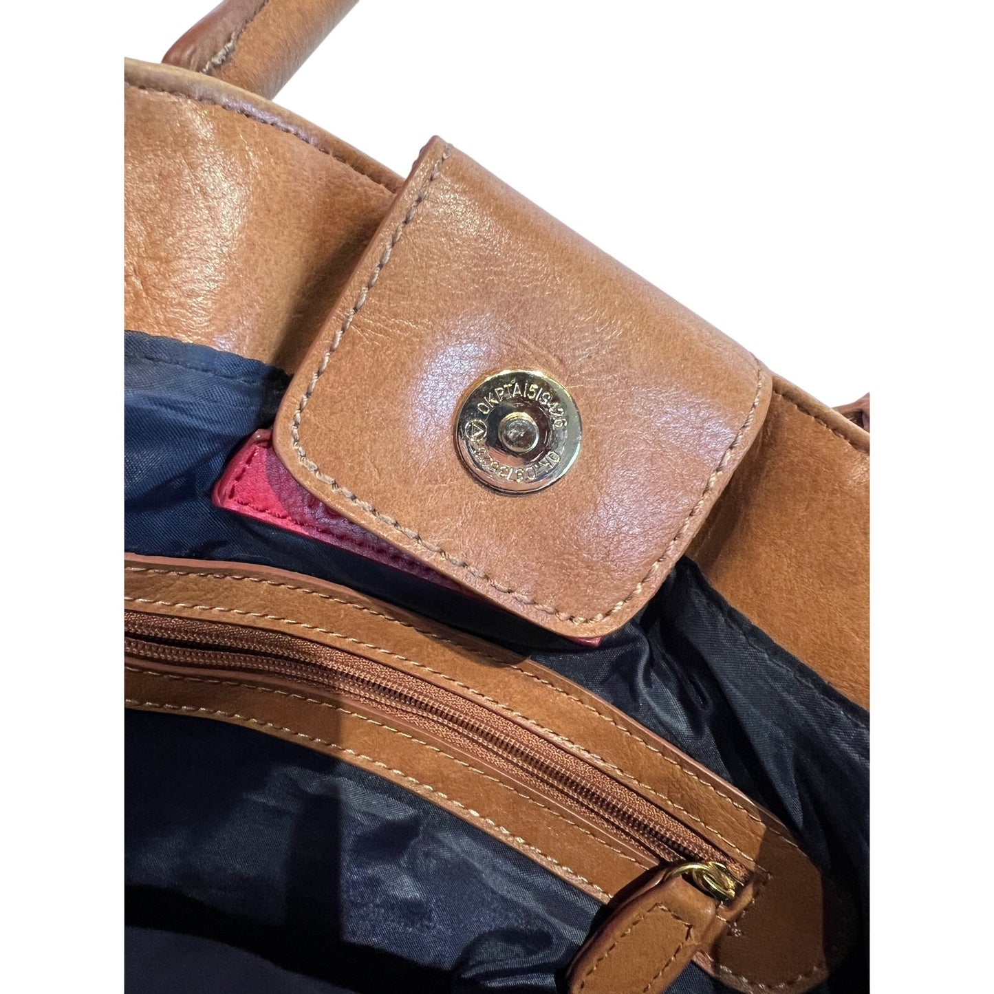 Tommy Hilfiger Lucia Geo Poly Jaquard Top Handle Purse
