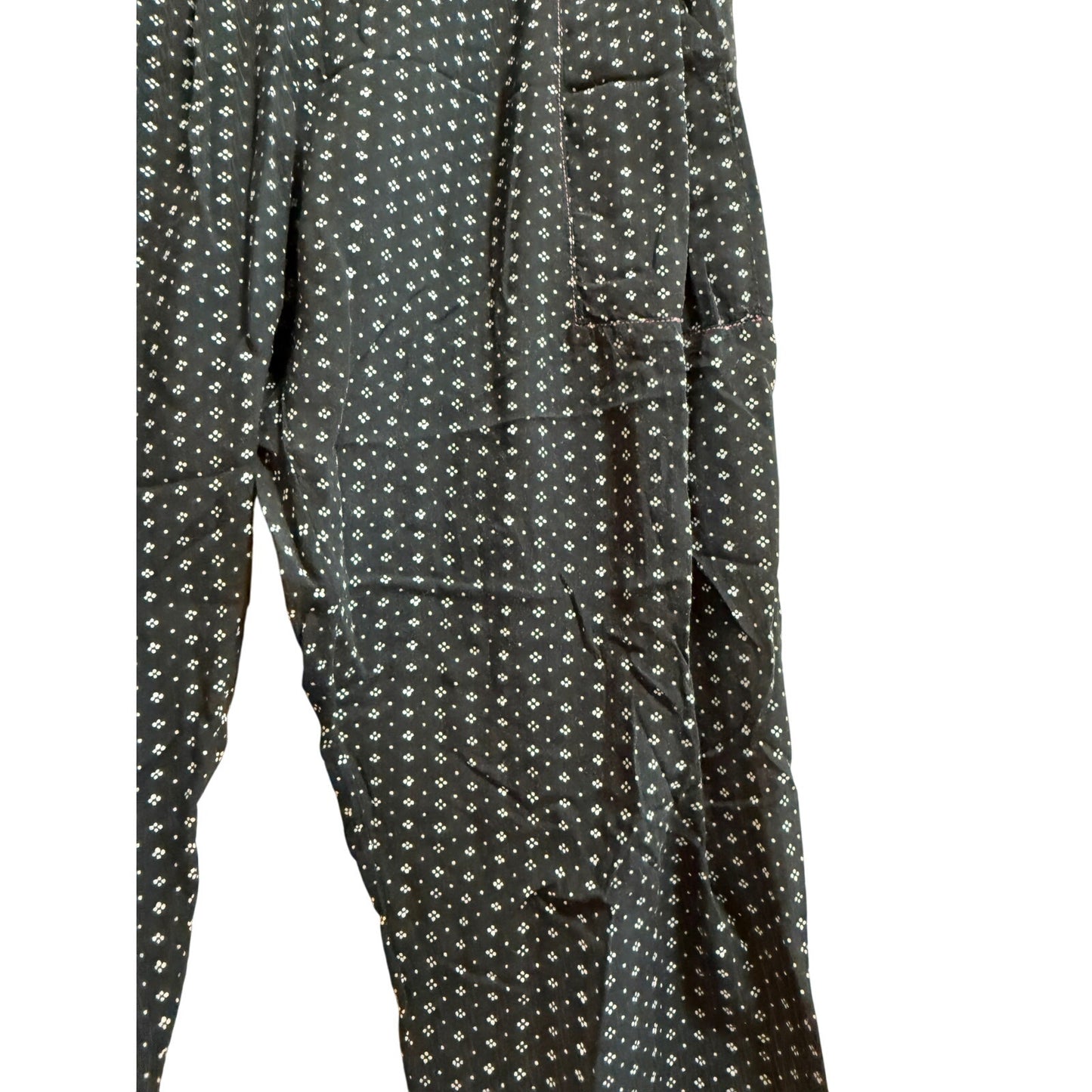 HATCH Black / Dark Navy Blue Elastic Waist Casual Pants - Small
