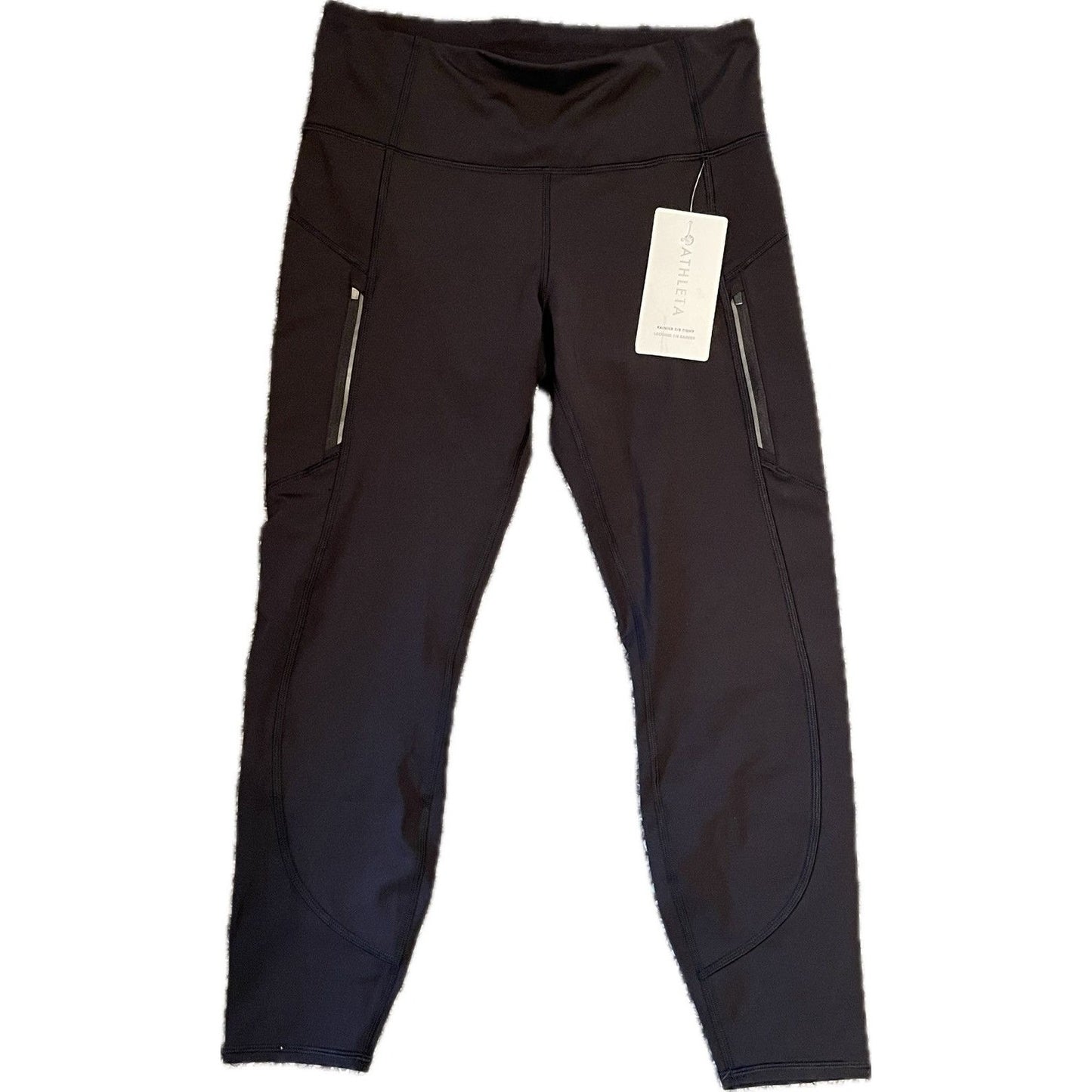 NWT Athleta Rainier Tight Black Leggings w/Pockets - Size Medium