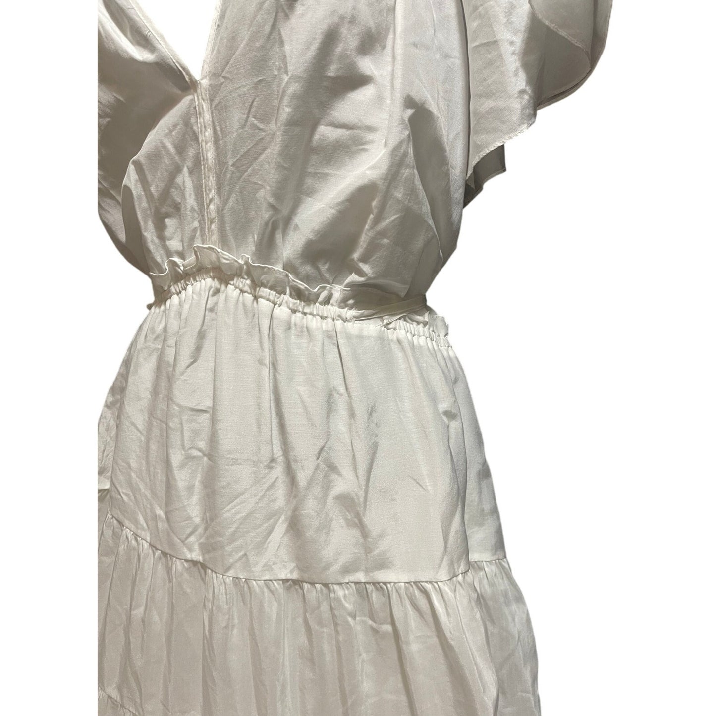 Kobi Halperin White Size Medium Boho Midi Dress