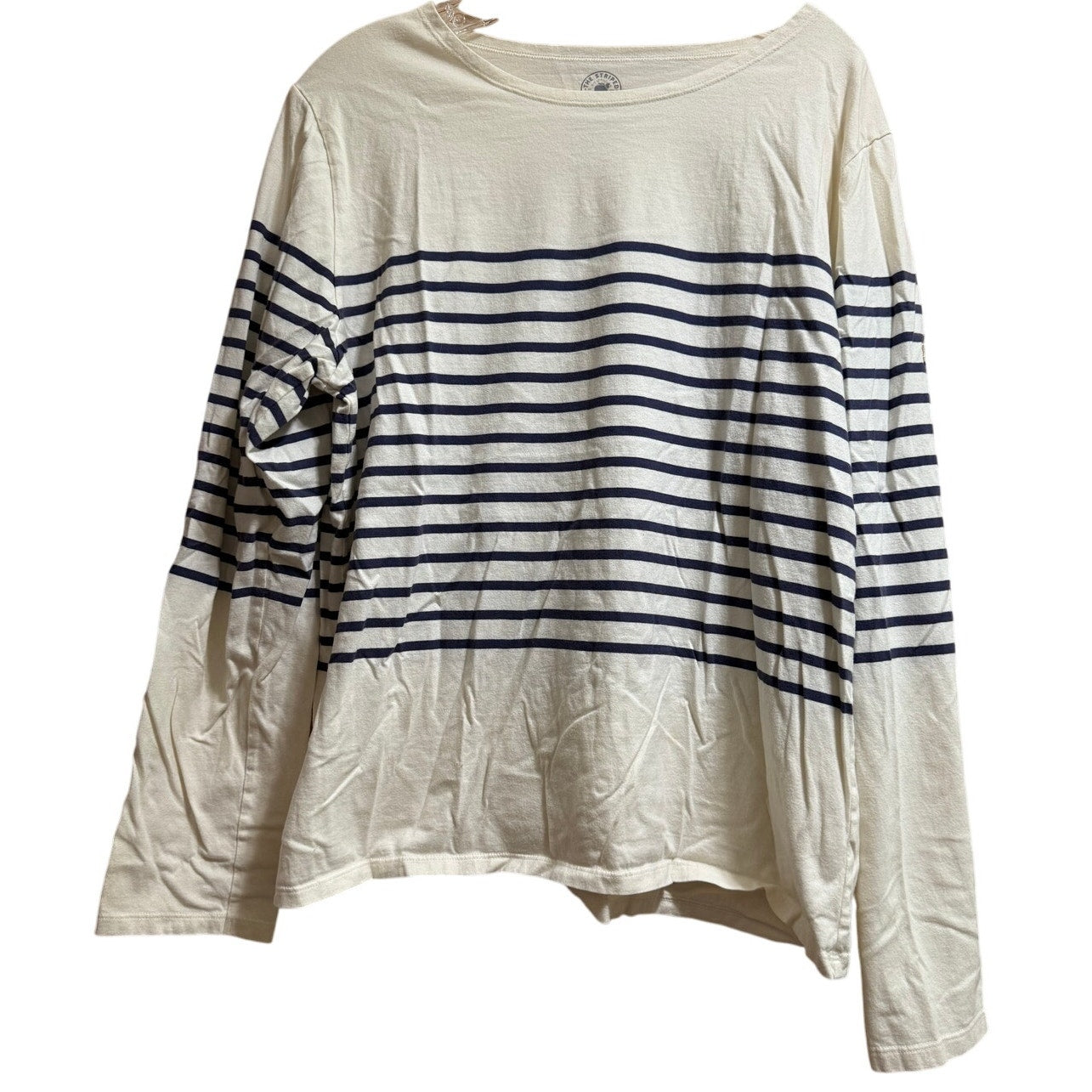 The Striped Sheep Black & White Stripe Long Sleeve T-Shirt - XL