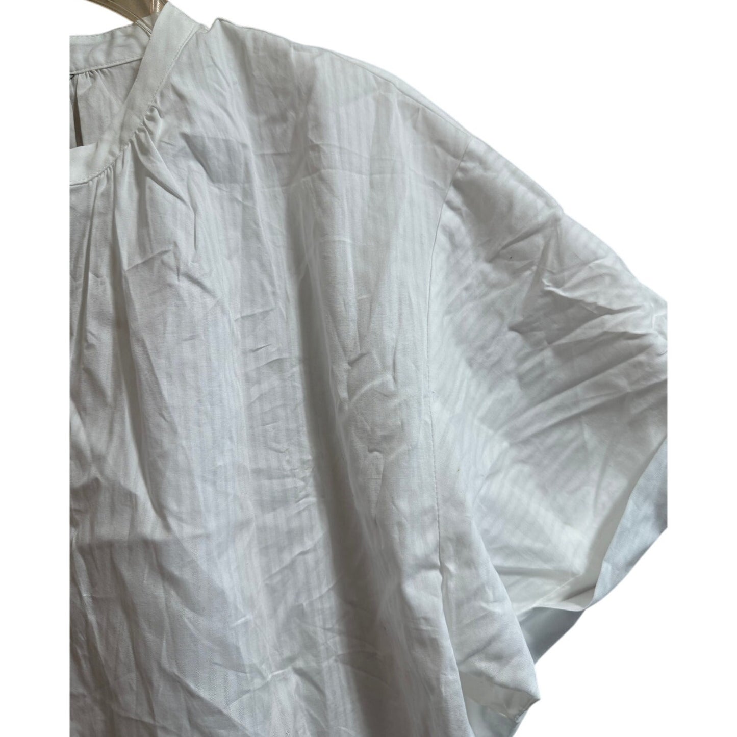 Banana Republic White Short Sleeve Peasant Blouse - Size XS - NWT - $70 MSRP