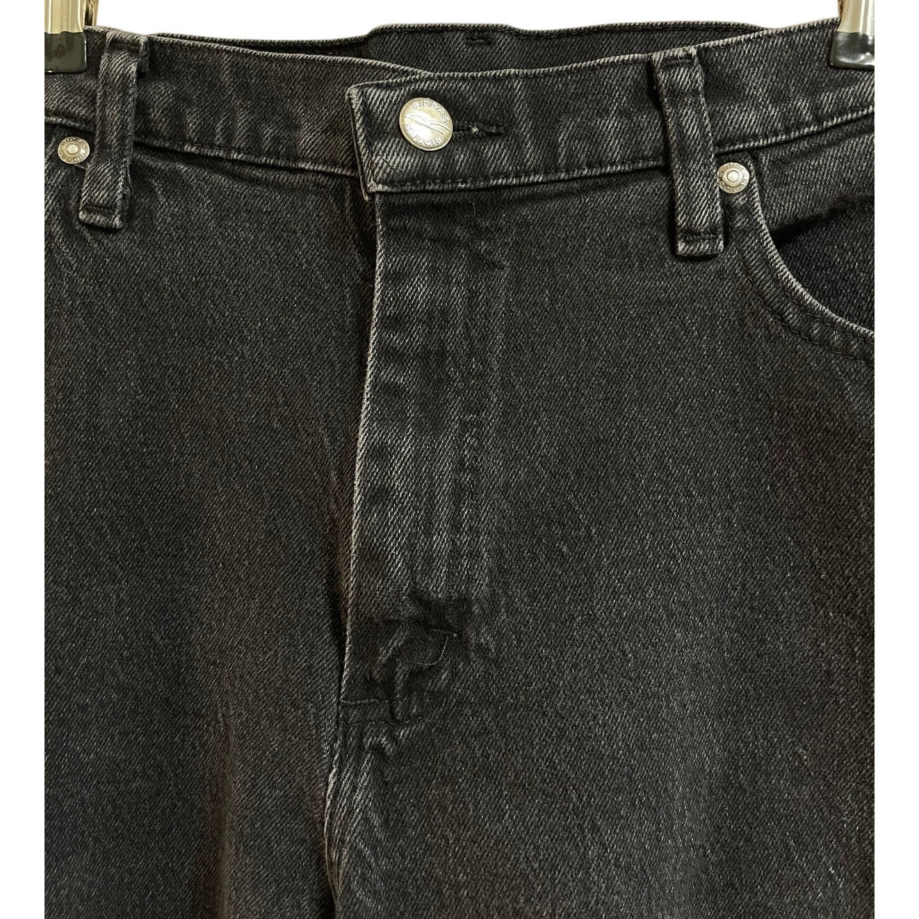Vintage Black Denim Riders Straight Leg Denim Jeans - Size 12
