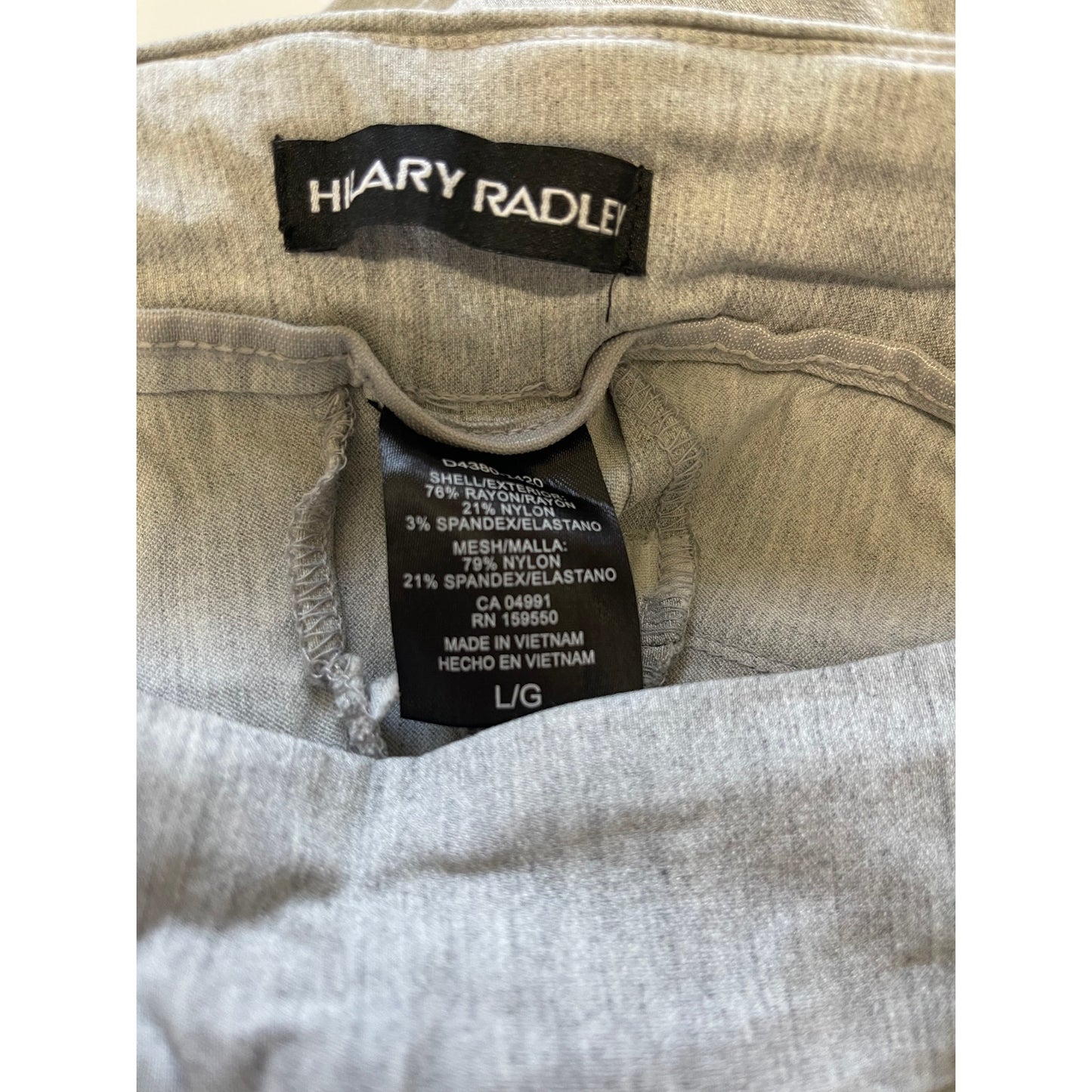 Hilary Radley Size 12 Light Gray Dress Pants