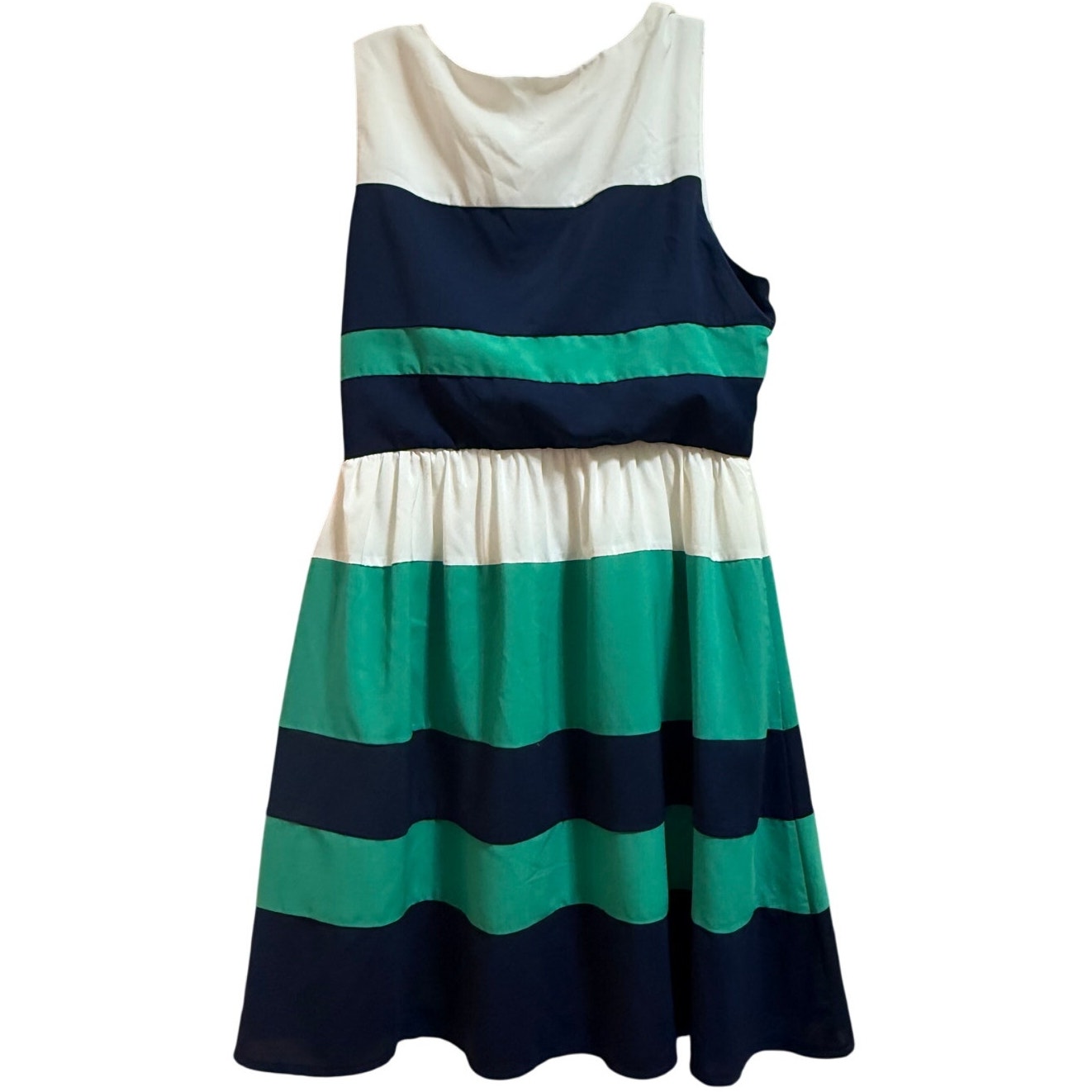 Ya Los Angeles Striped Sleeveless Mini Dress - Size Large - NWT