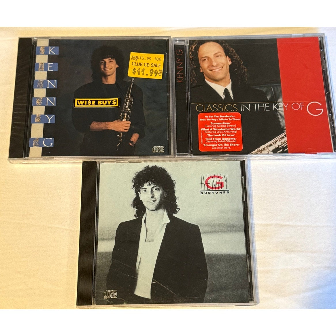 Kenny G CD Bundle Kenny G (SEALED) Classics in the Key of G (SEALED) & Duotones