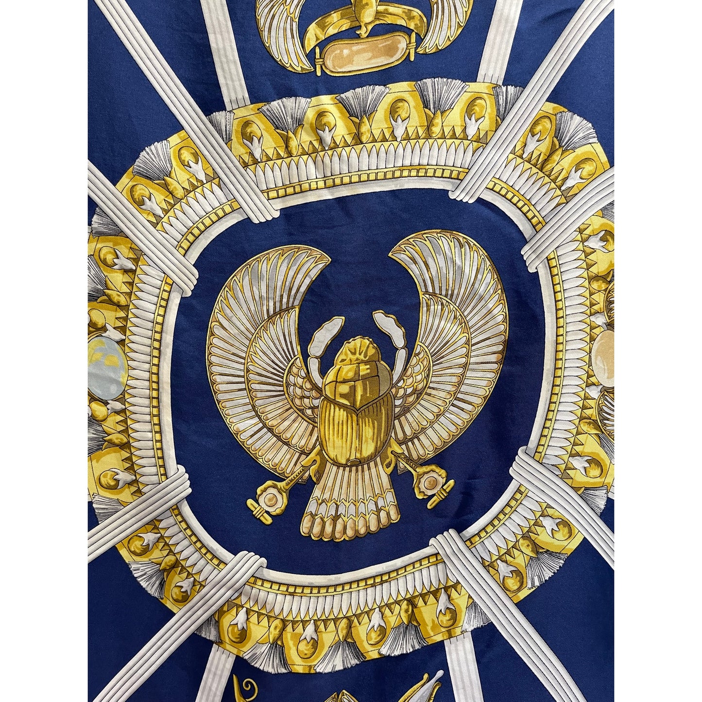 Vintage 1970 Hermes Silk Scarf - Egypte by Caty Latham - Original Box & Ribbon