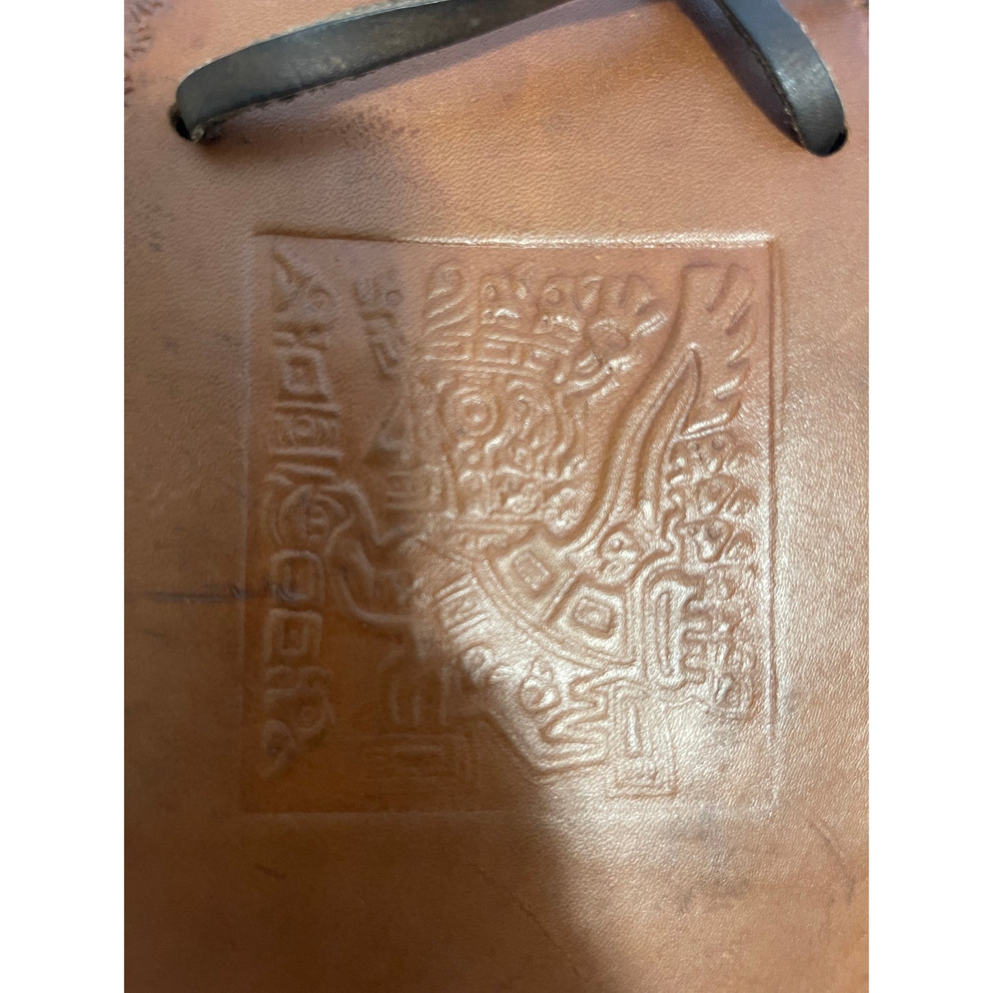 Vintage Leather Aliento Design Bolivian Satchel Bag