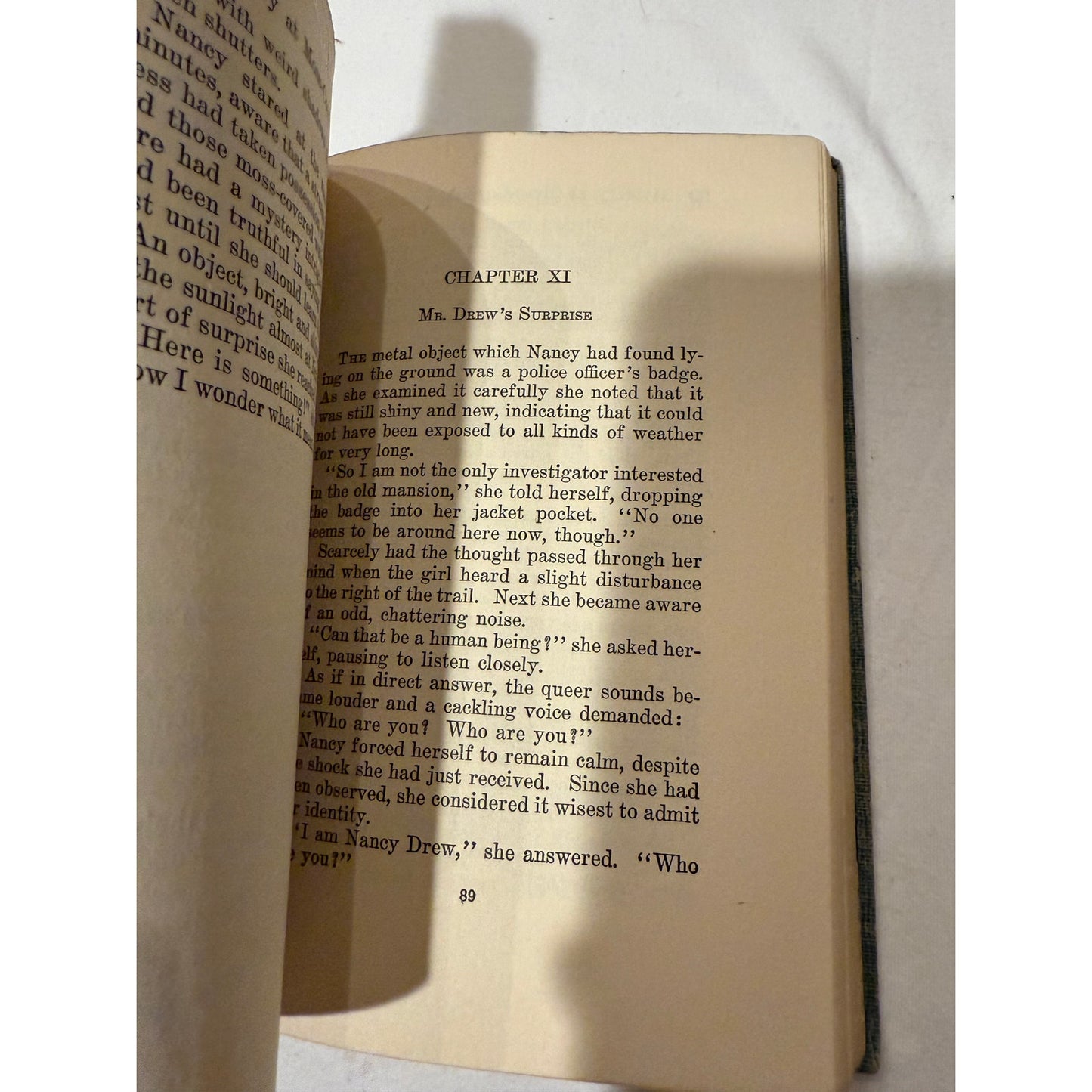Nancy Drew - The Mystery at the Moss-Covered Mansion - Blue Tweed 1941 Hardcover