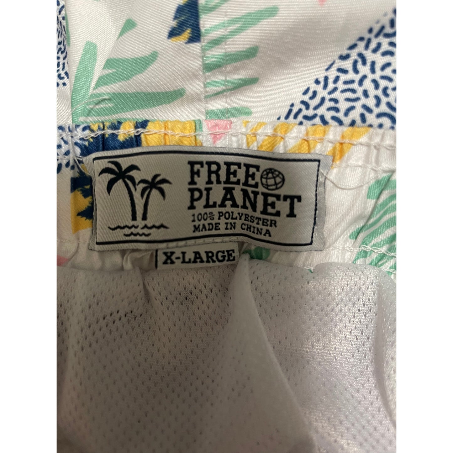 Free Planet Neon Tropical Swim Trunks - Men's Size XL