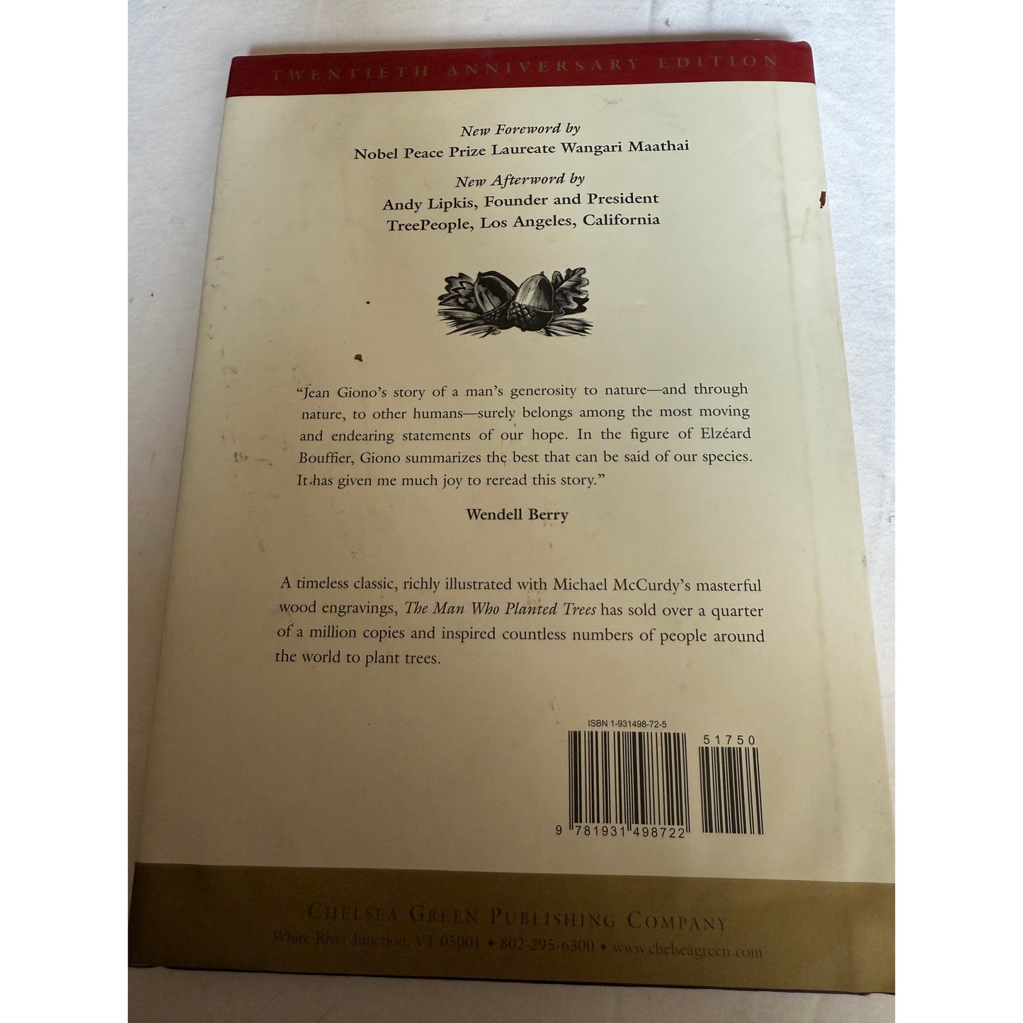 The Man Who Planted Trees - Jean Giono - 20th Anniversary Edition 2005 Hardcover