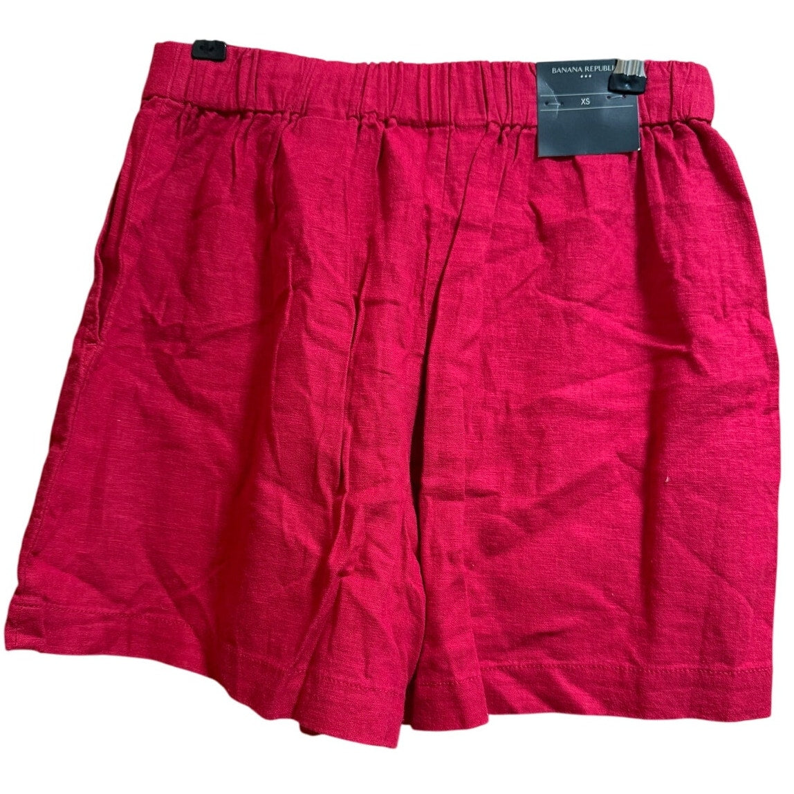 Banana Republic Linen Blend Reddish Pink Pull On Chino Shorts - Size XS - NWT