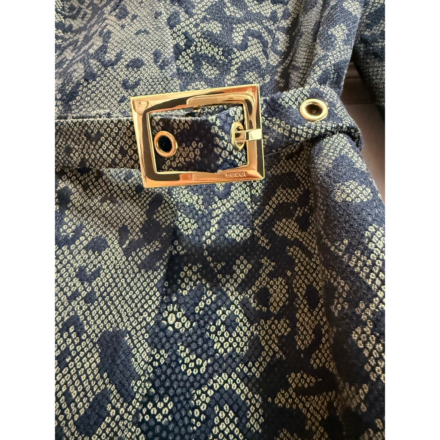 Gucci Python Snake Print Jacket w/ Belt Style 319227 size 40 - NWT - $2,750 MSRP