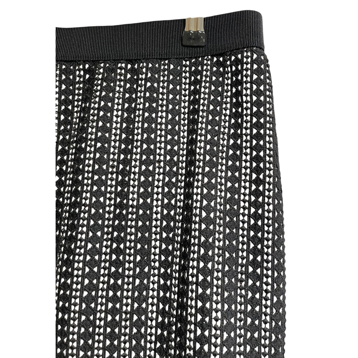 NWT Ann Taylor Black Lace Lined Pencil Skirt Size 6