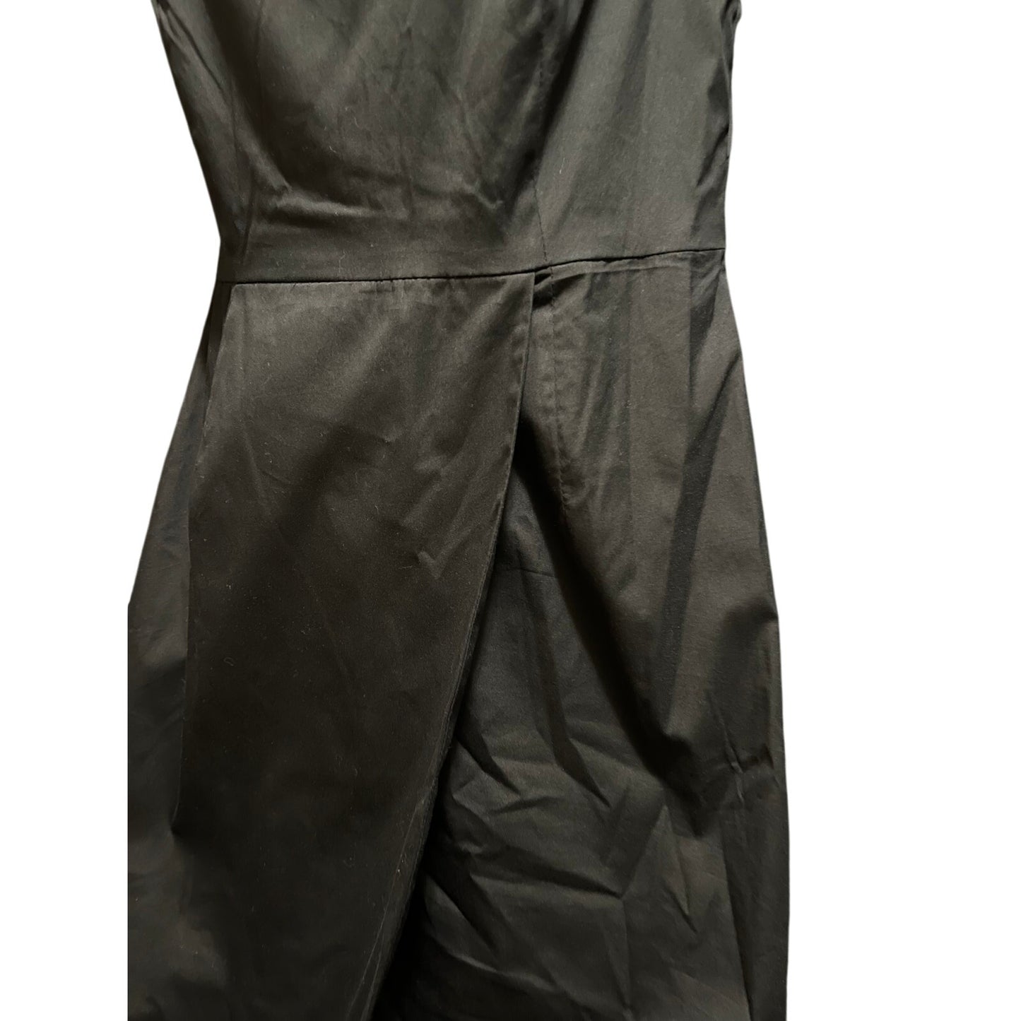 Milly Size 8 Black Sleeveless Midi Dress