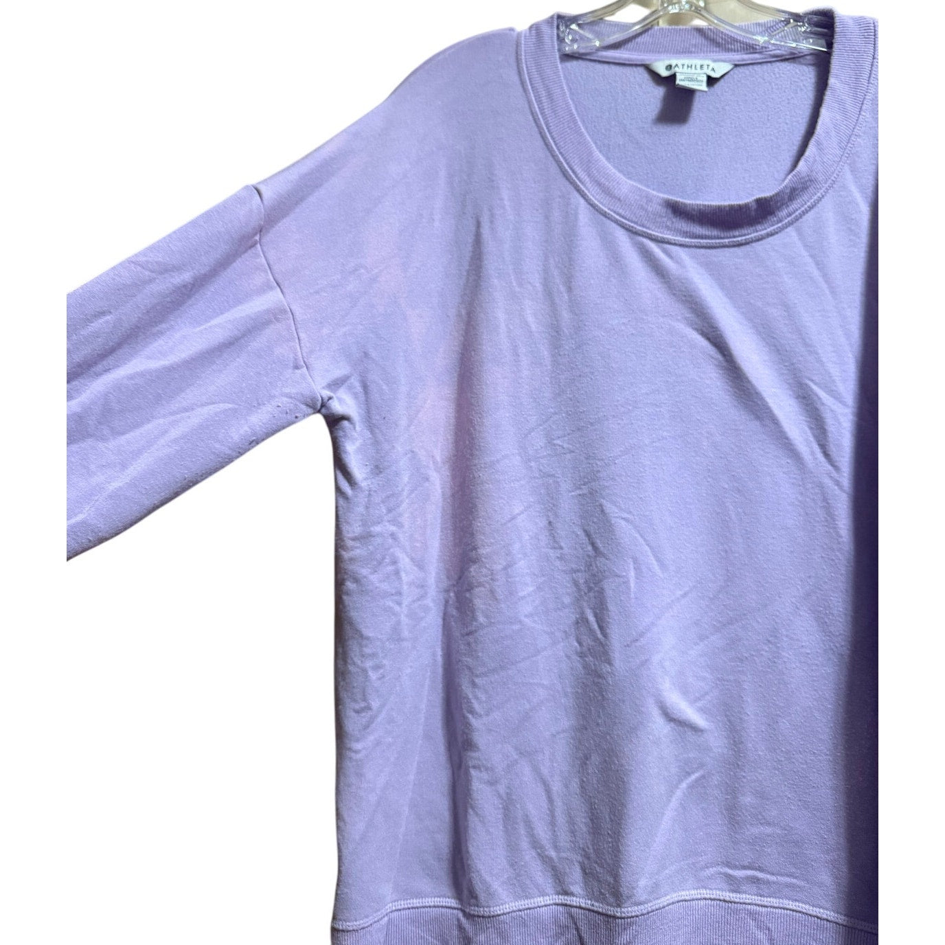 Athleta Lavender Coaster Luxe Sweatshirt - Long Sleeve - Large