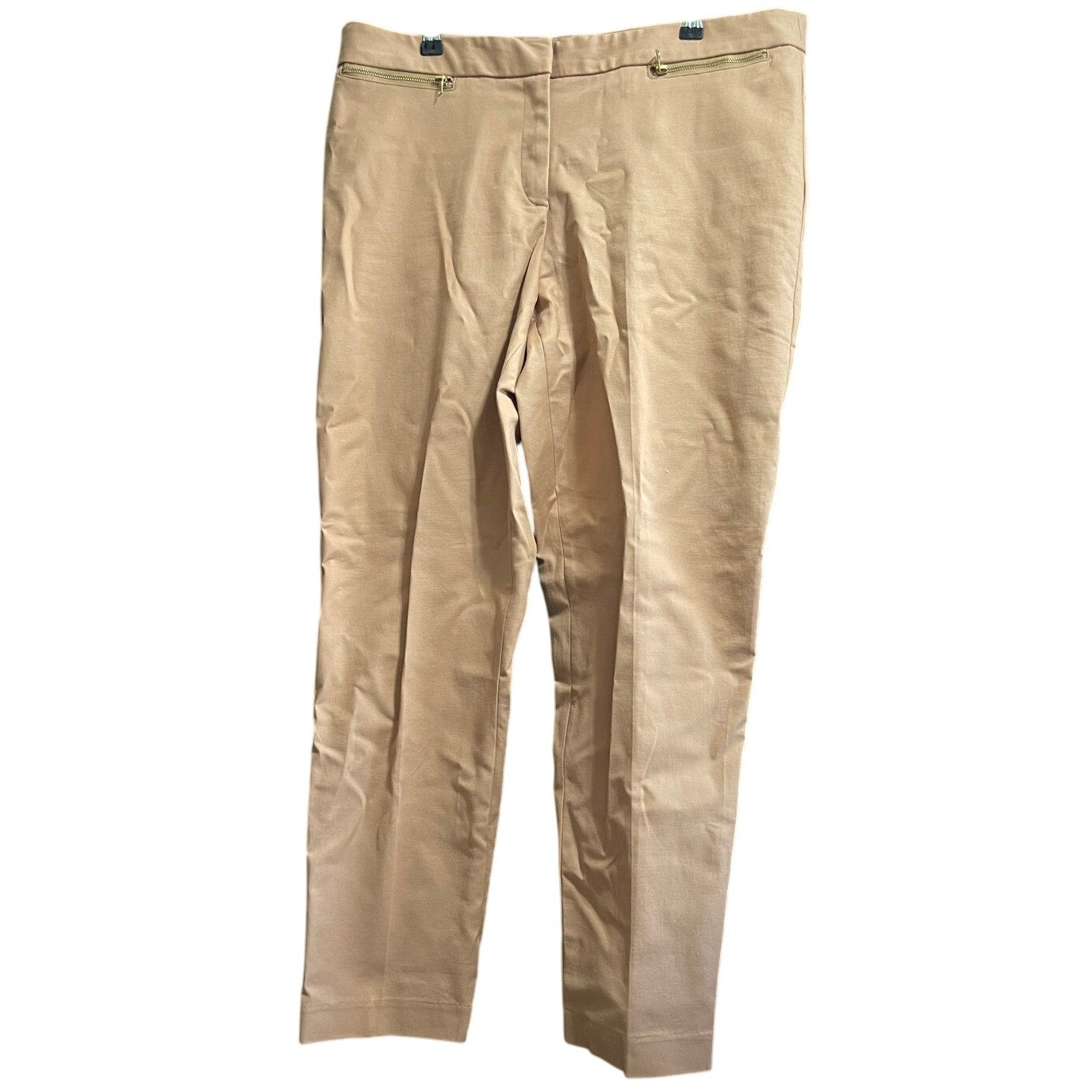 Ellen Tracy Size 10 Mauve Dress Pants w/ Zipper Pockets