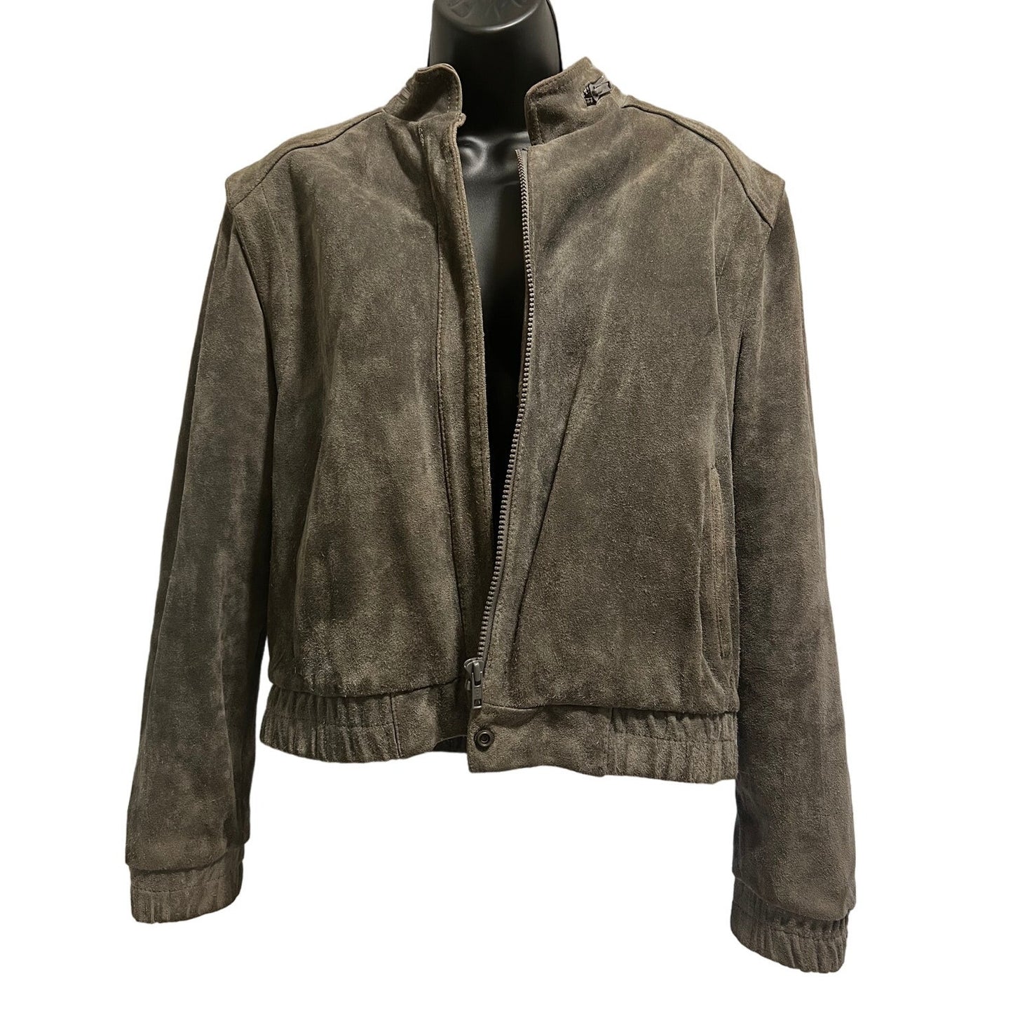 Vintage Wilson's Suede & Leather Gray Size 12 Jacket