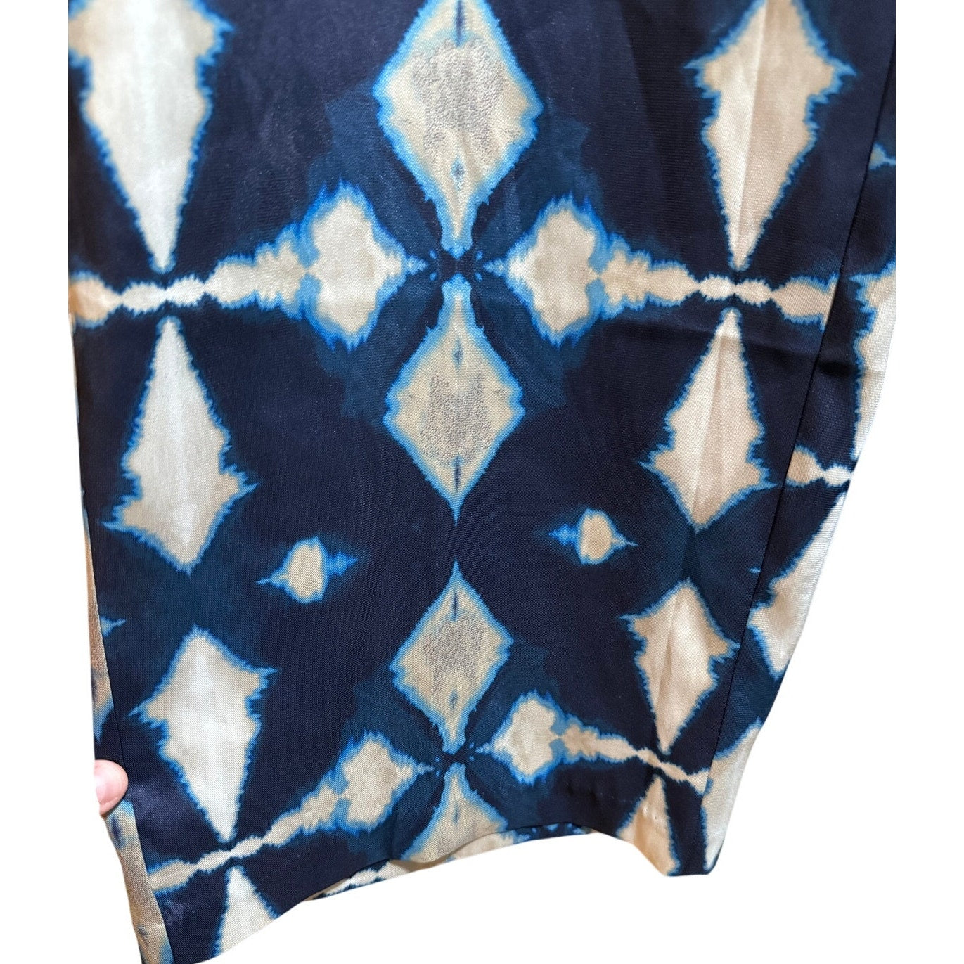 Banana Republic Blue White Patterned Wide Leg Pants - Small - NWT - $90 MSRP