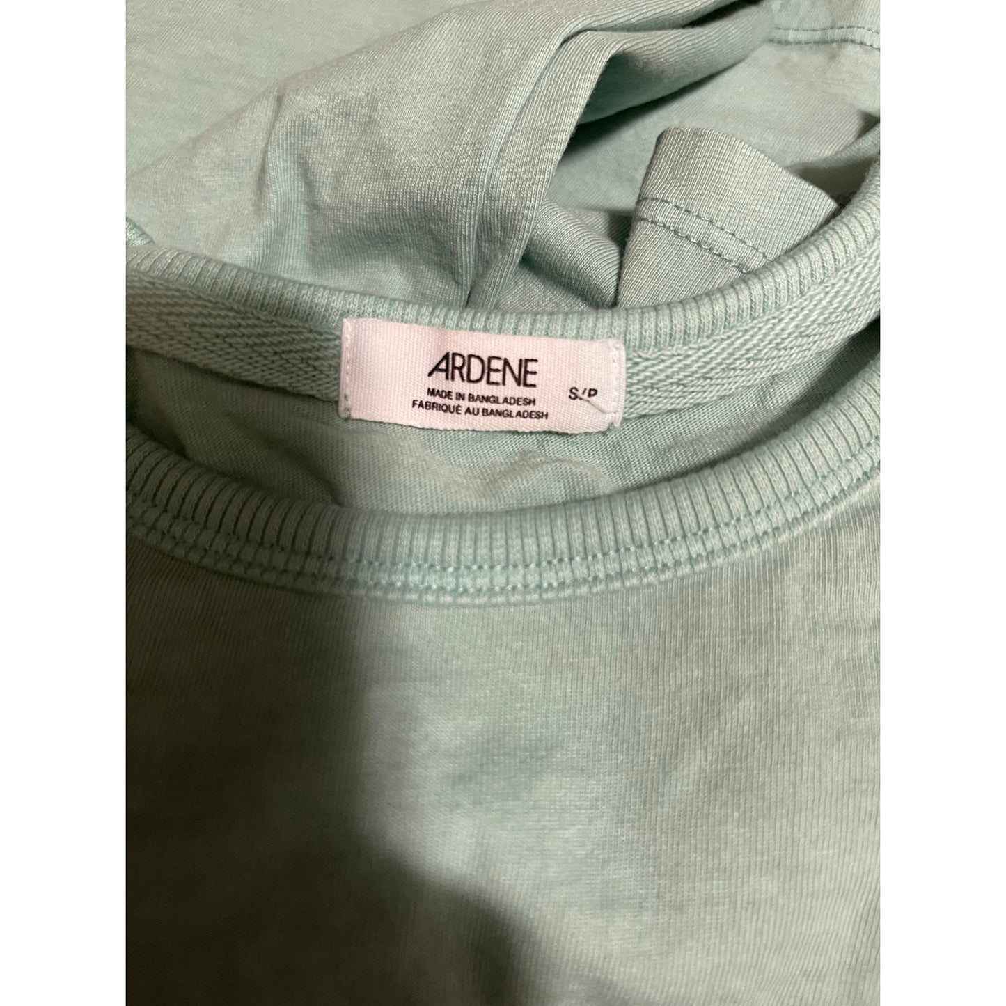 Ardene Size Small Seafoam Green Women's Cropped T-Shirt
