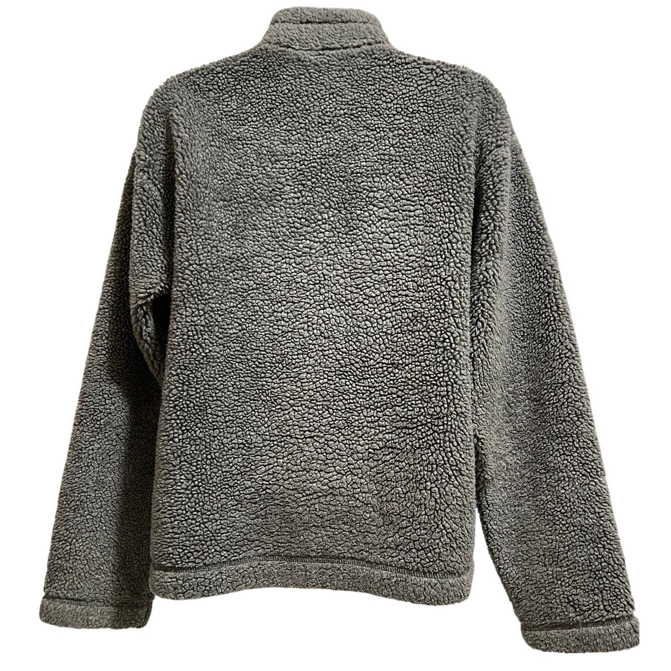 GAP Women's Size Medium Gray Full Zip Sherpa Jacket Long Sleeve