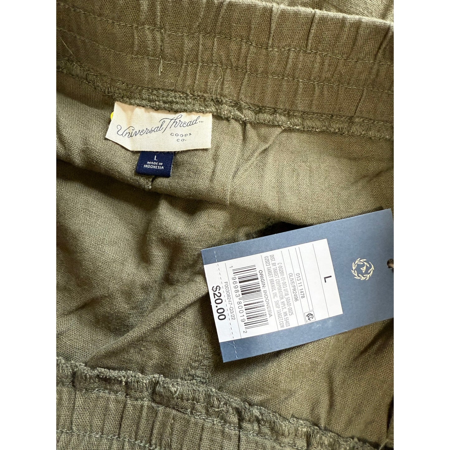 Universal Thread Army Green Elastic Waist Shorts - NWT - Large