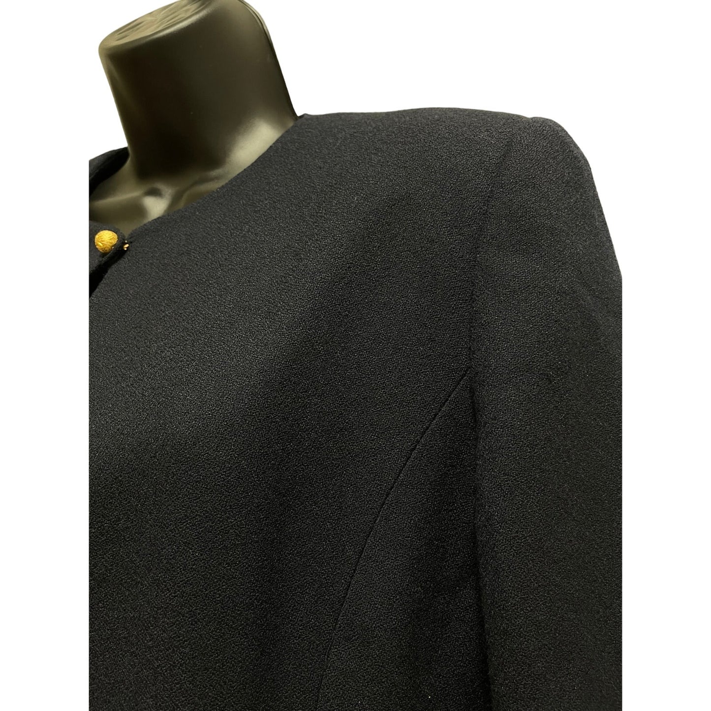 Vintage Harvé Benard by Benard Holtzman Navy Blue Overcoat