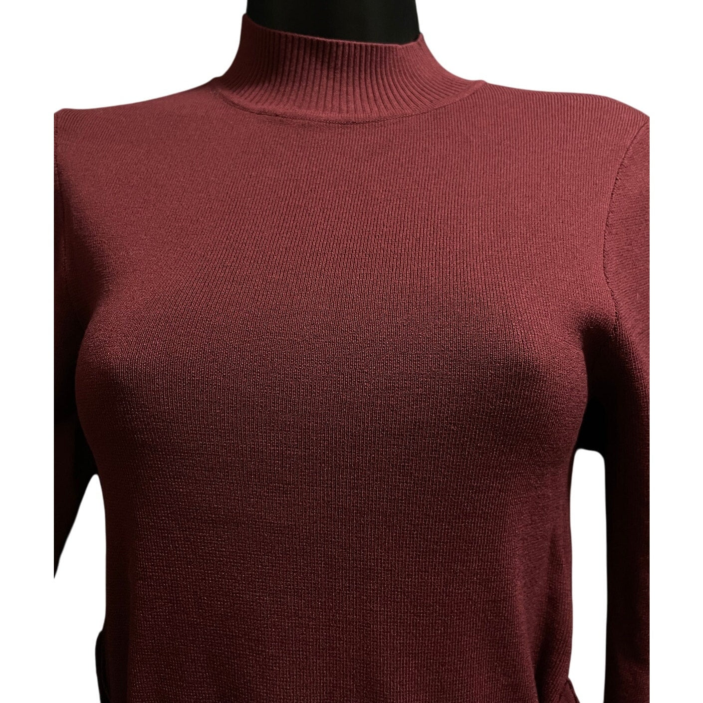 The Drop Size Small Long Sleeve Maxi Dress w/Belt - NWT - Maroon