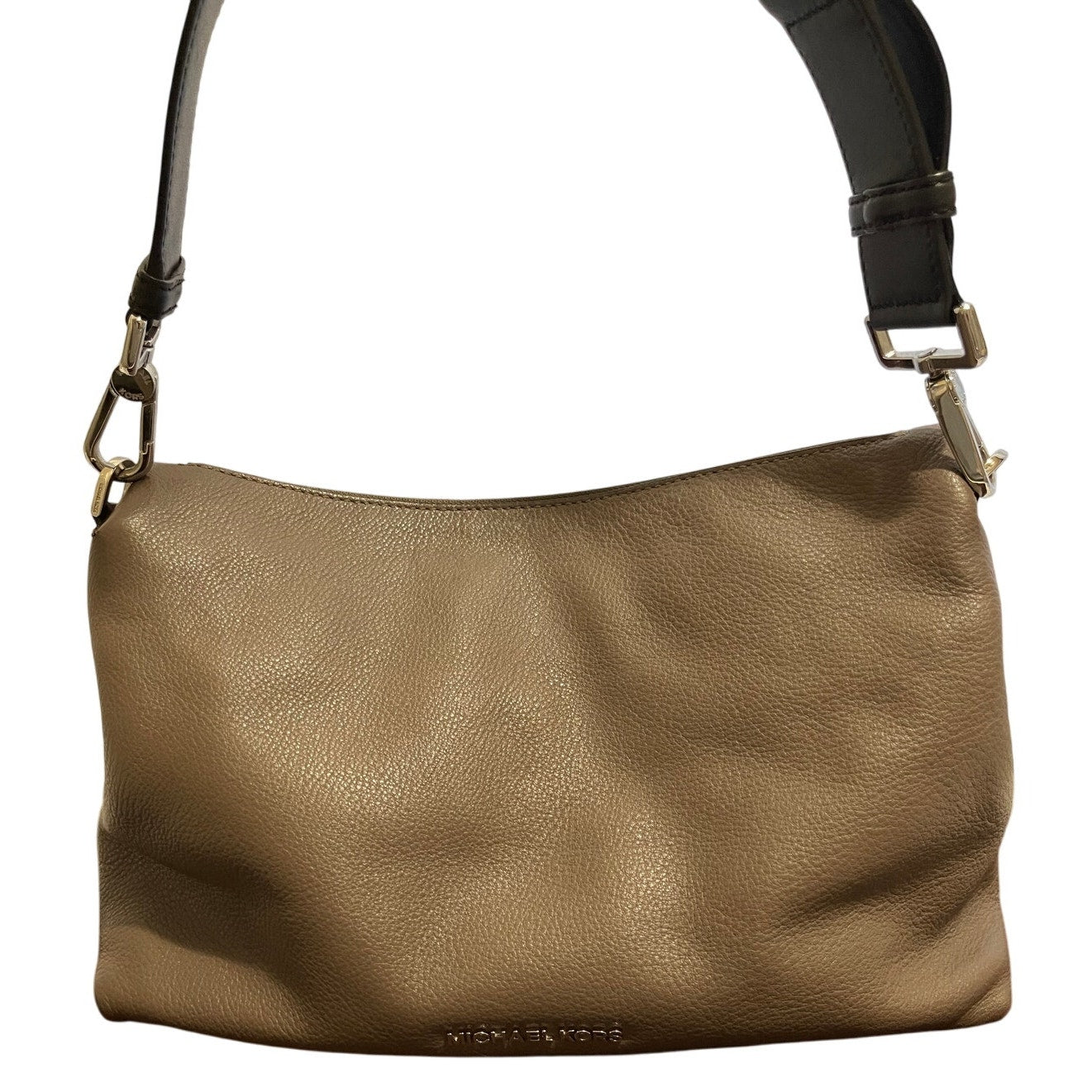 Michael Kors 100% Leather Gray Purse Detachable Strap - With Original Dust Bag