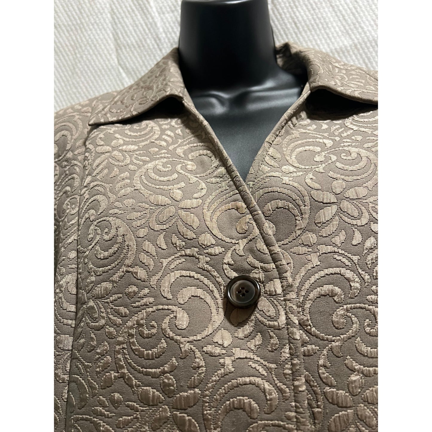 Jones New York - 3 Button - Paisley Print Lined Jacket - Vintage