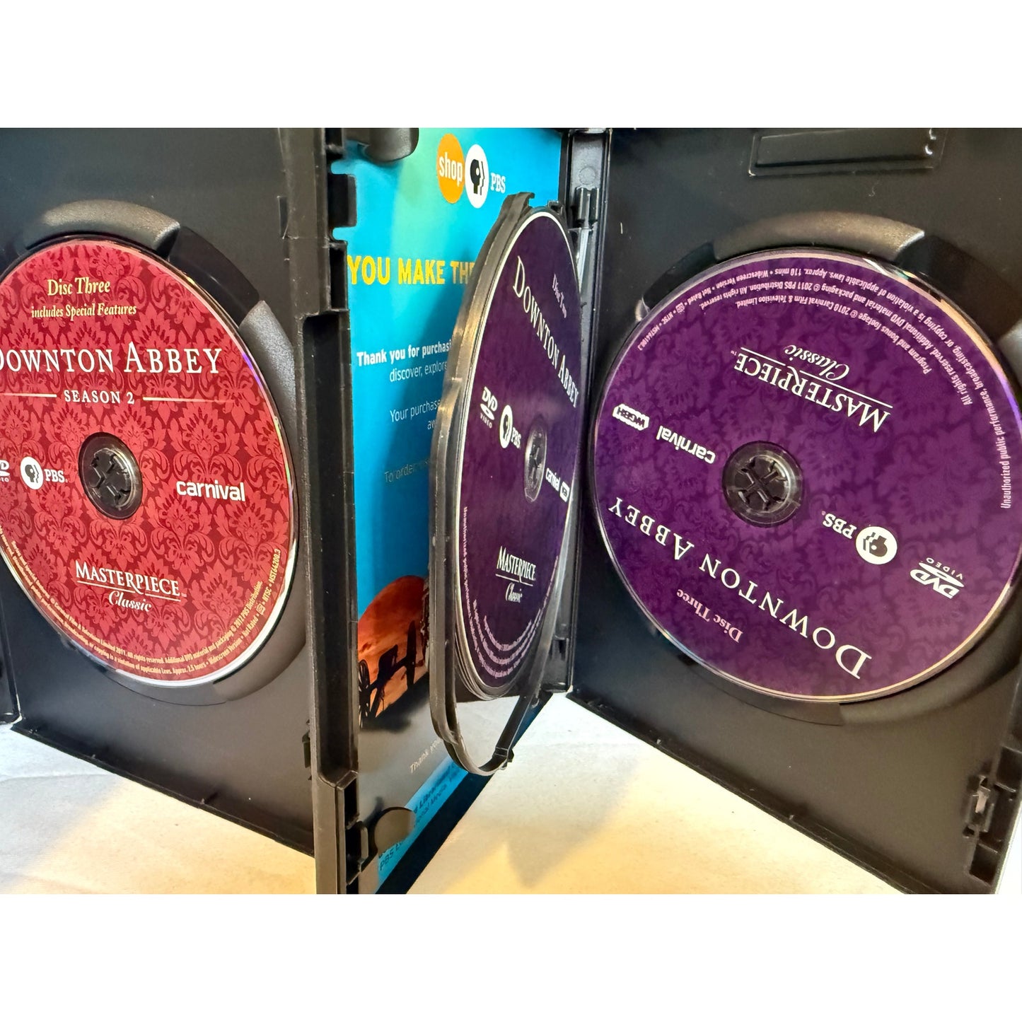 Downton Abbey Seasons 1-3 DVD's - Original UK Edition Masterpiece Classic PBS