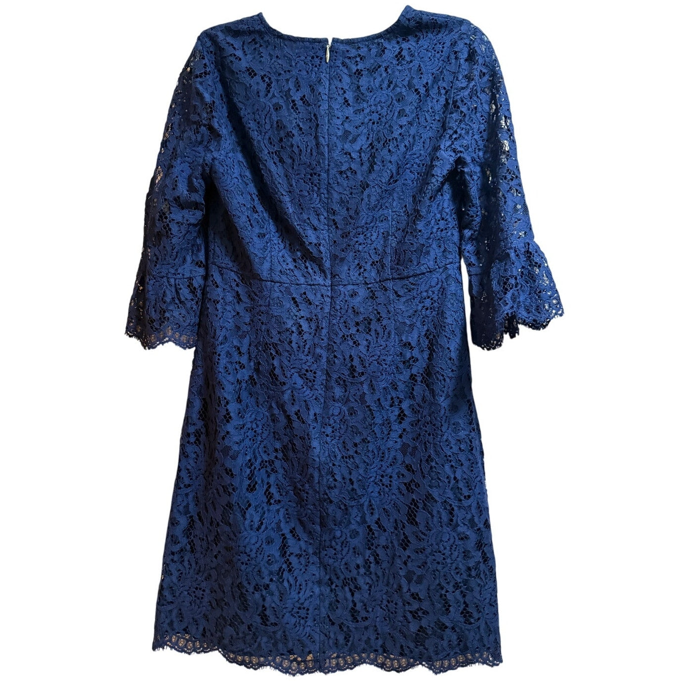 Draper James Navy Blue Lace Midi Dress - 3/4 Sleeve - Size 6 - NWT $195 MSRP
