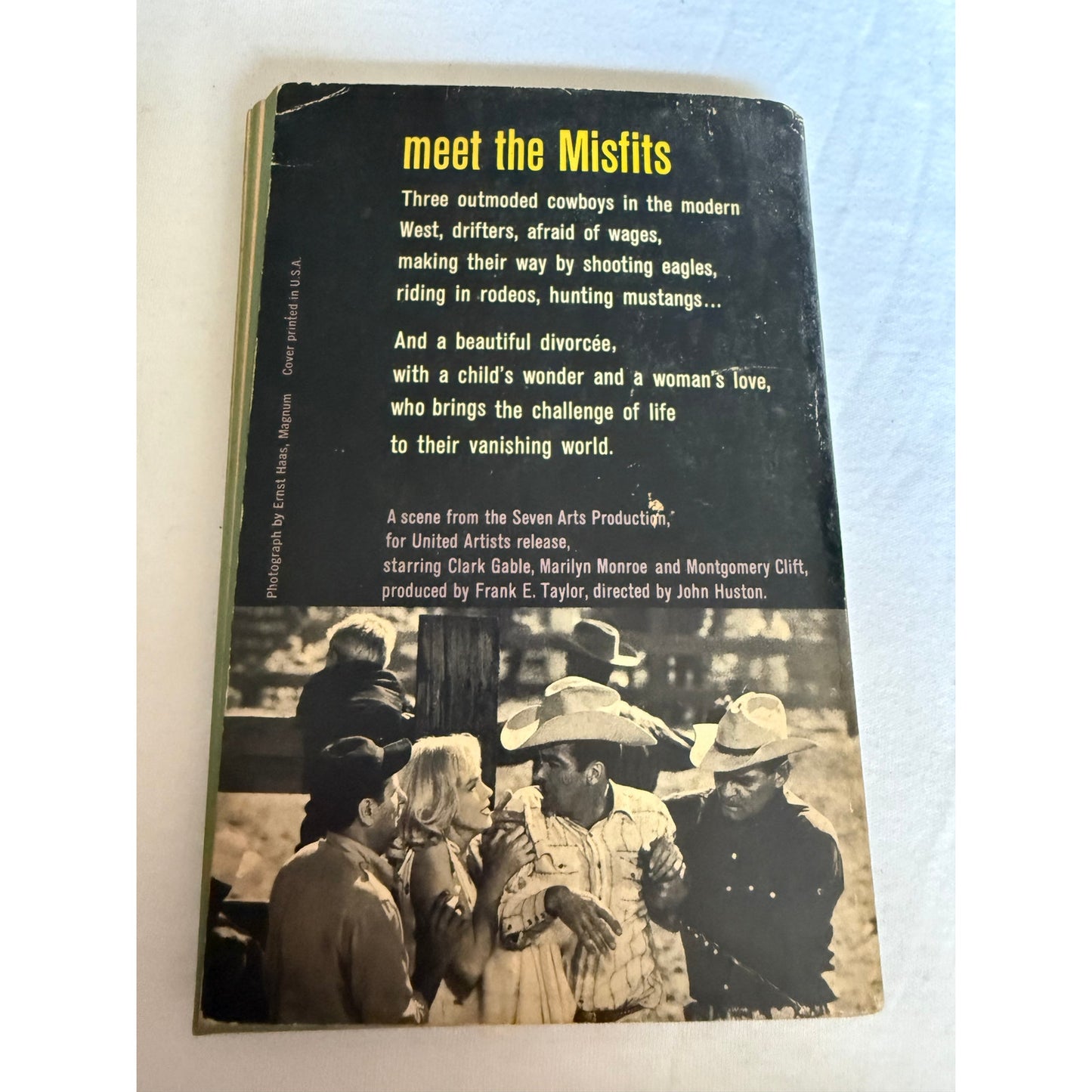 The Misfits Movie w/ Movie Stills - Arthur Miller - 1st Dell Printing - 1961