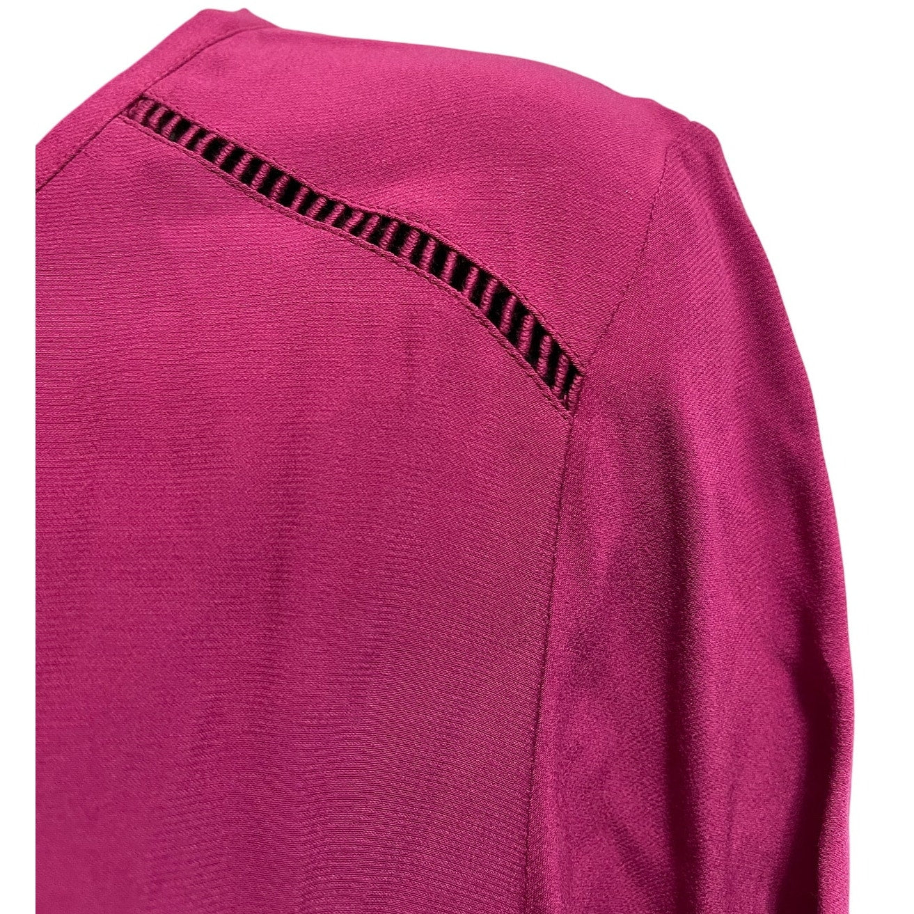 NWT Ann Taylor The Loft Fuschia Pink Long Sleeve Dress Size 6