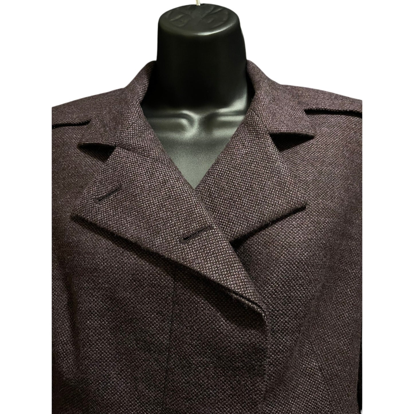 AKRIS Purple Wool, Cashmere & Silk Blend Blazer - Size 8
