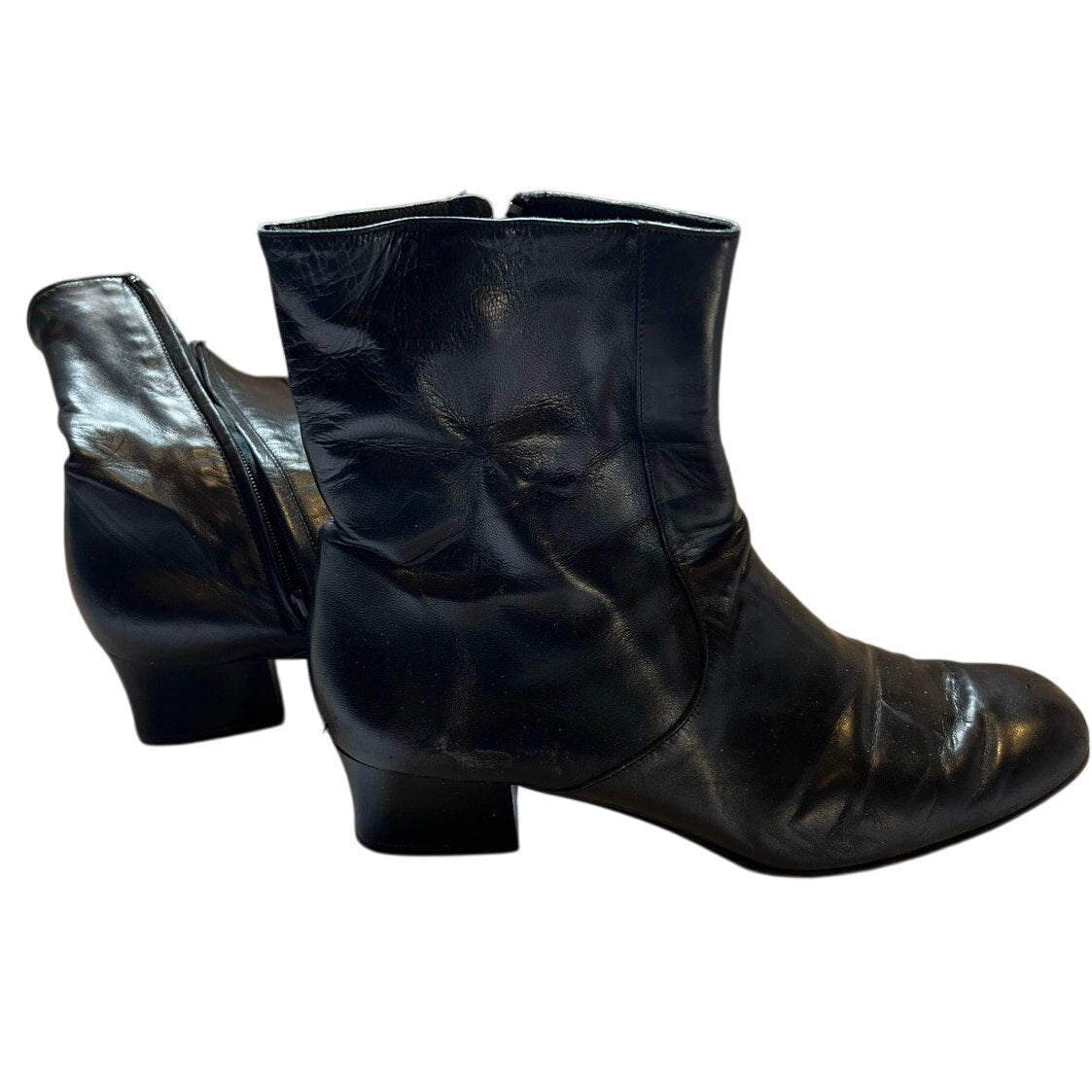 Vintage Cole Haan Italian Leather Short Ankle Boots - Size 10