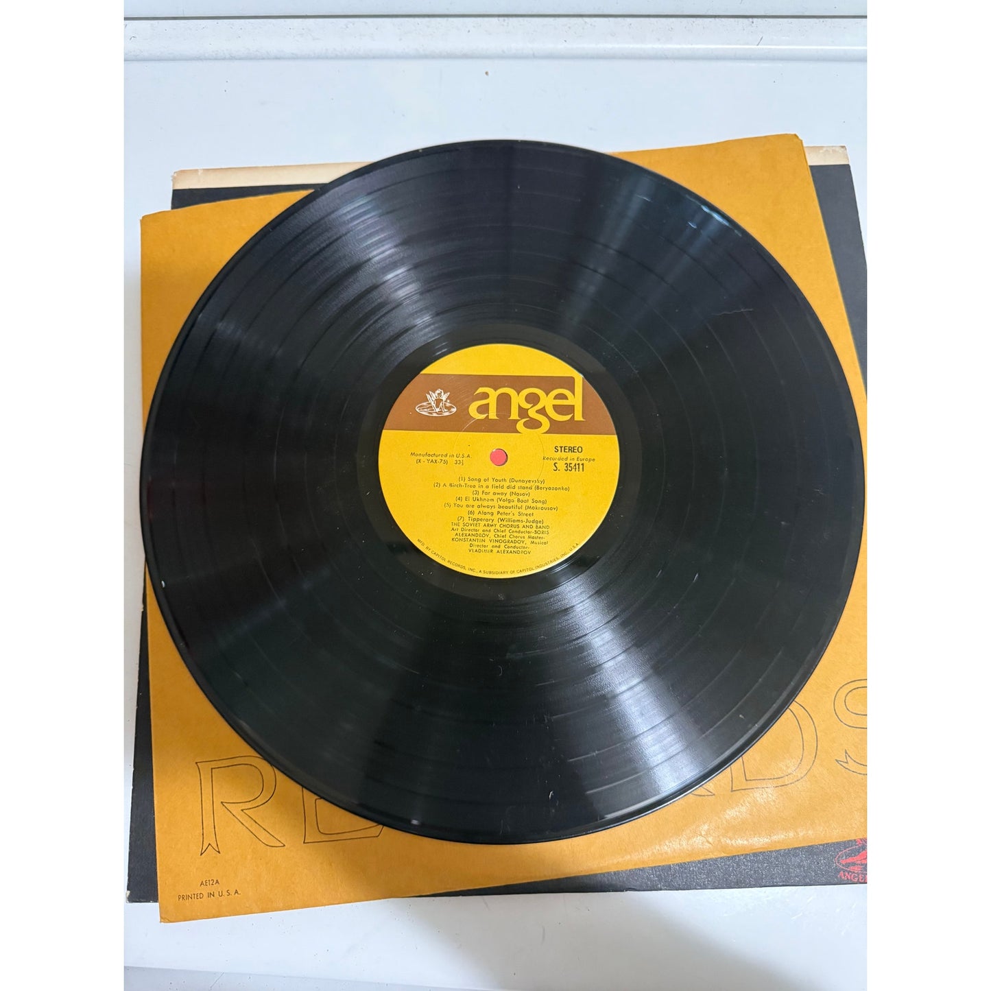 Soviet Army Chorus & Band 1962 Angel S35411 - 12" Vinyl Record