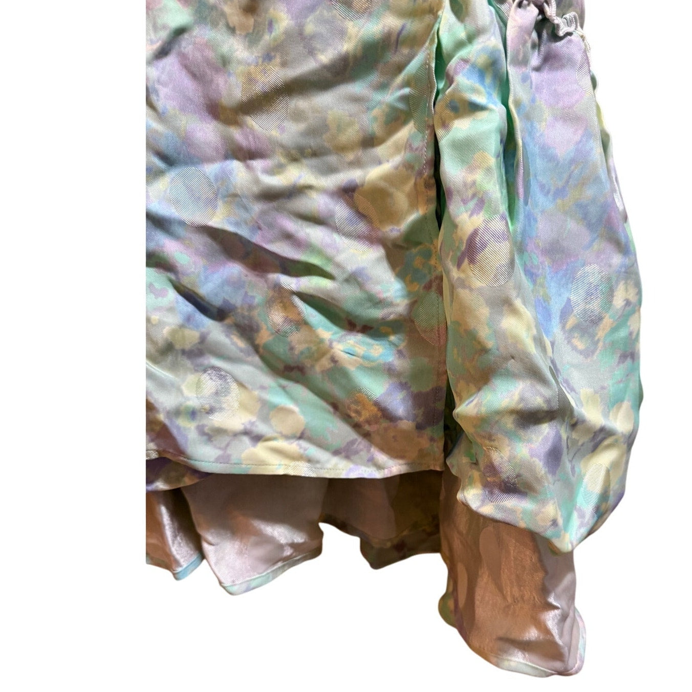 Stine Goya Odette Pastel Bloom Ruffle Prairie Dress - Long Sleeve - Medium - NWT