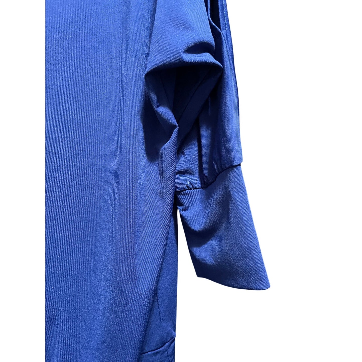 Patty Boutik (PattyBoutik) Dark Blue Cold Shoulder Blouse - Medium