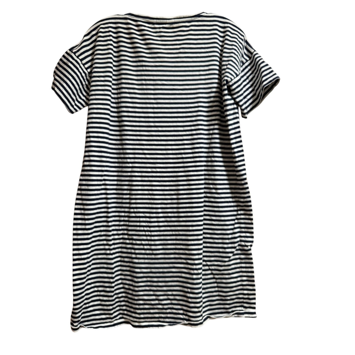 Everlane Navy White Nautical Stripe Short Sleeve Size Medium Mini Dress
