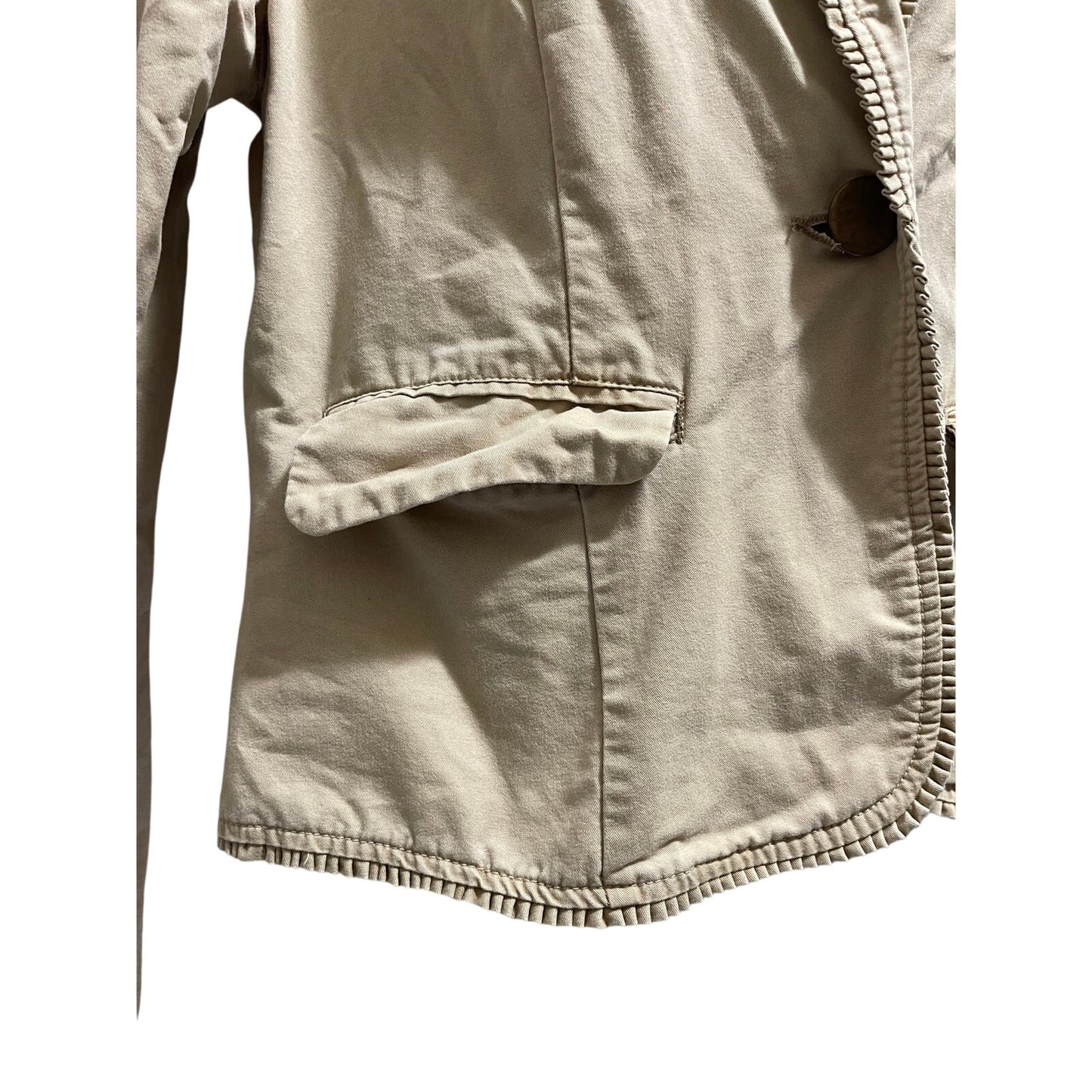 Faded Glory Size 14 Khaki Blazer Jacket - Retro - Y2K