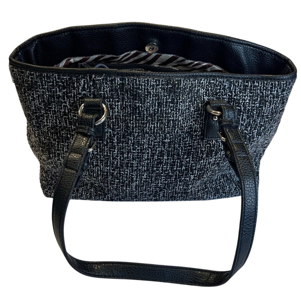 Dana Buchman Fabric & Vegan Leather Lined Shoulder Bag