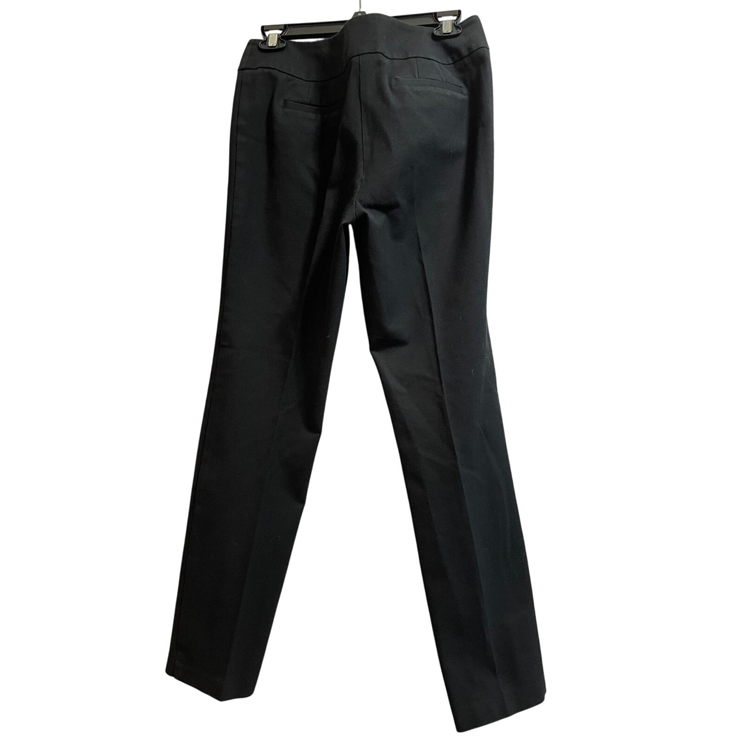 Chico's Size 10 Black Straight Dress Pants - Front Pleat